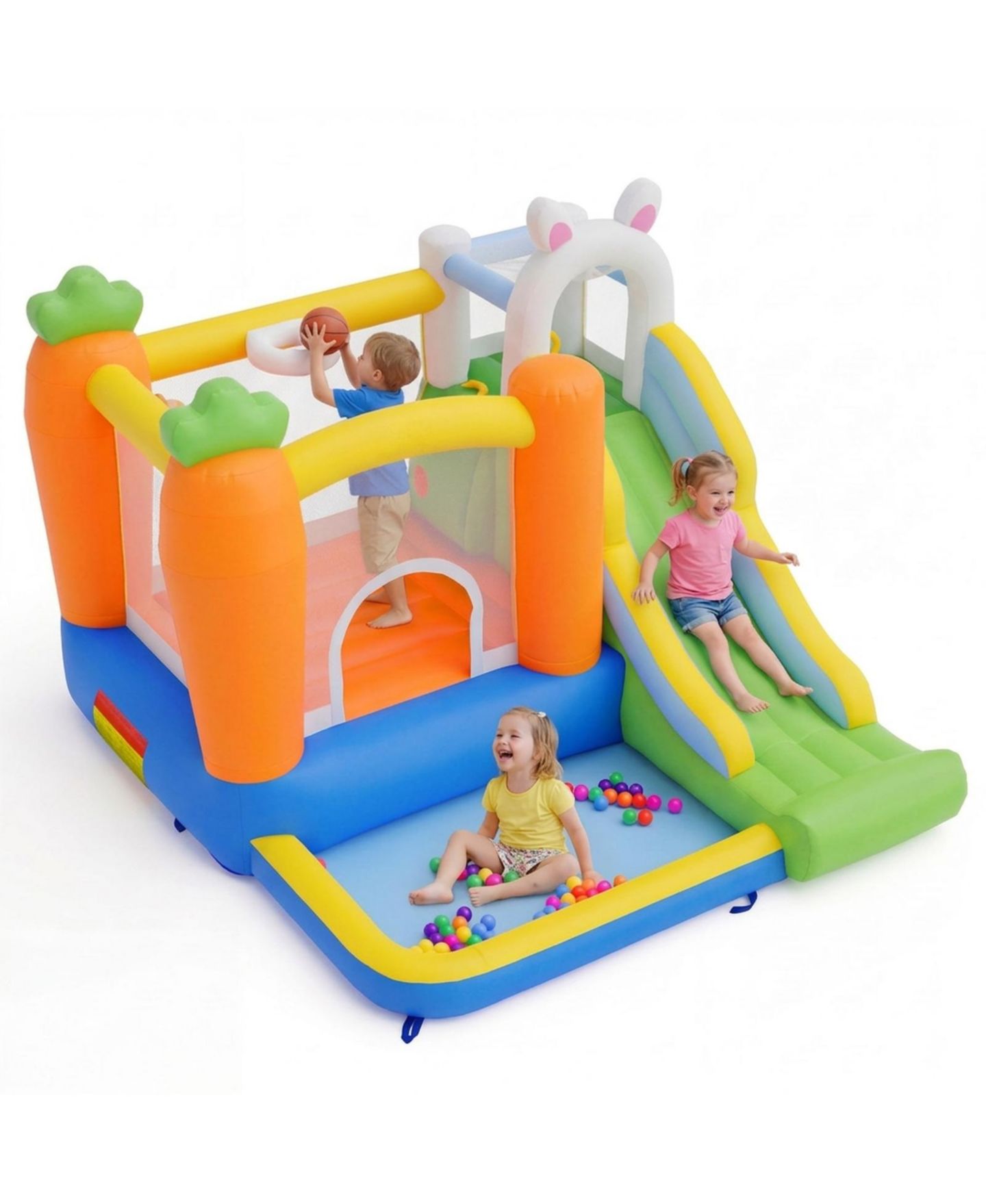 Детская игрушка SUGIFT Kids Bounce House with Climbing Wall, Slide & Ball Pit, 370W Blower, Ages 3-12, цвет: Open Miscellaneous — фото 2
