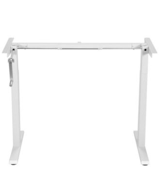 Hand Crank Sit to Stand Desk Frame Height Adjustable 27.6inch-45.3inch Standing Base
