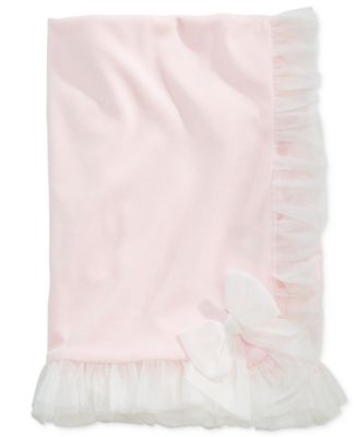 First Impressions Baby Girls Tulle Trim Blanket Created for Macy s Macy s