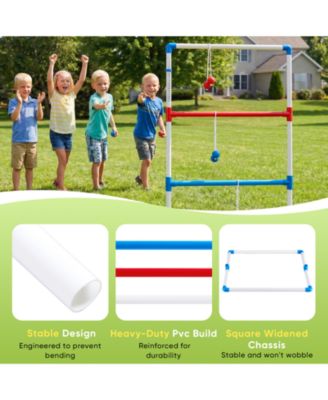 Ladder Ball and Golf Toss Set, includes 6 Balls, Scoreboard and Carry Bag