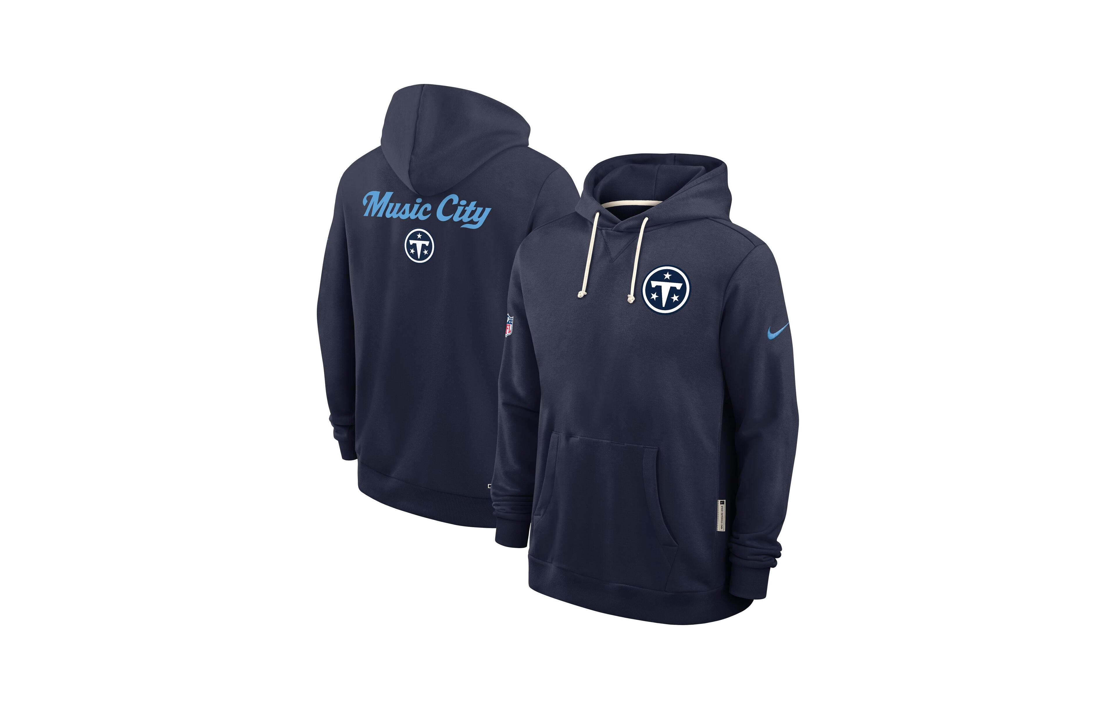 Nike Men's Navy Tennessee Titans 2026 Rivalries Collection Sideline Pullover Hoodie