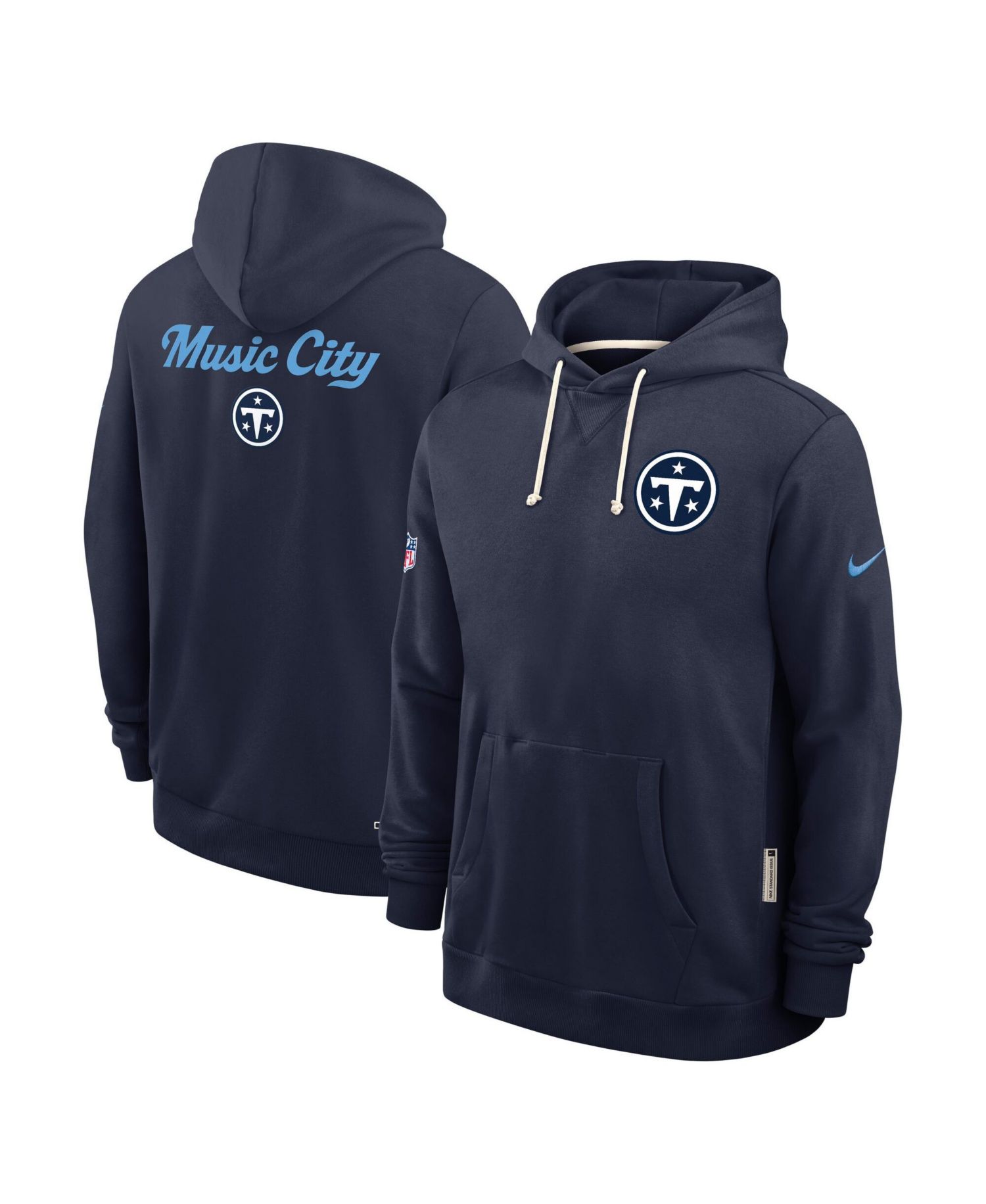 Men's Navy Tennessee Titans 2026 Rivalries Collection Sideline Pullover Hoodie