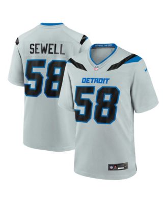Men's Penei Sewell Silver Detroit Lions 2026 Rivalries Collection Game Jersey