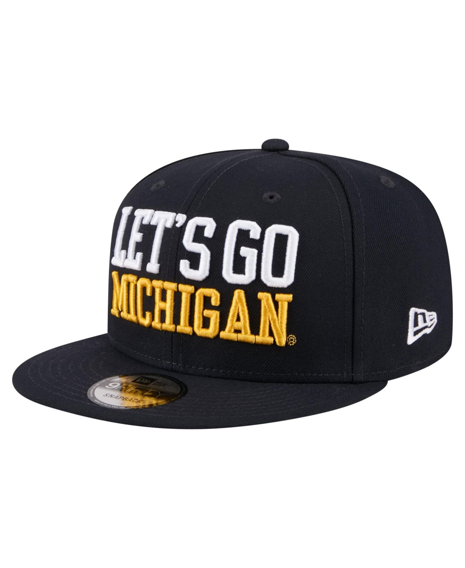 Men's Navy Michigan Wolverines Go Team 9FIFTY Snapback Hat