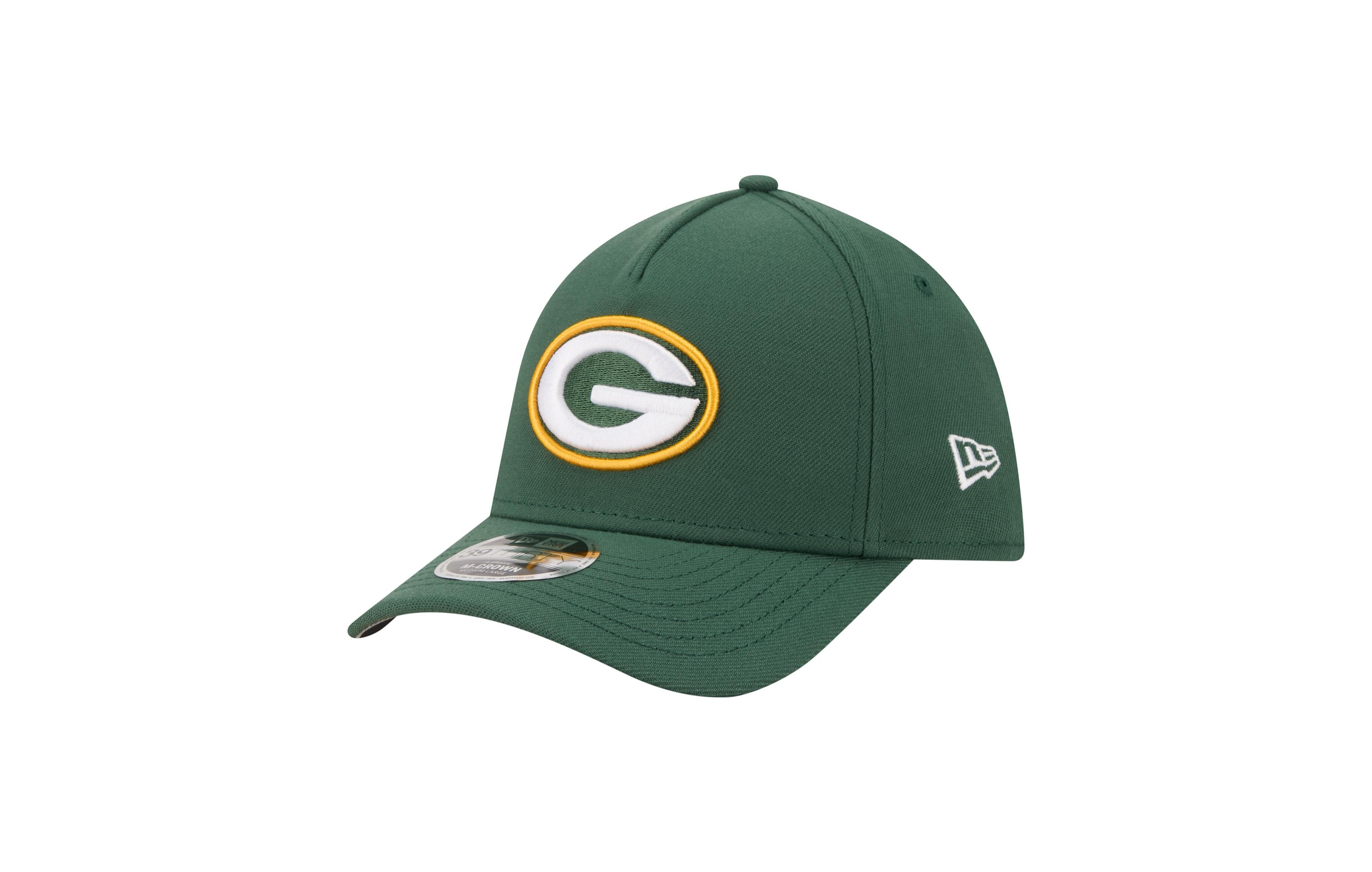 New Era Men's Green Bay Packers 39THIRTY M-Crown A-Frame Stretch Hat