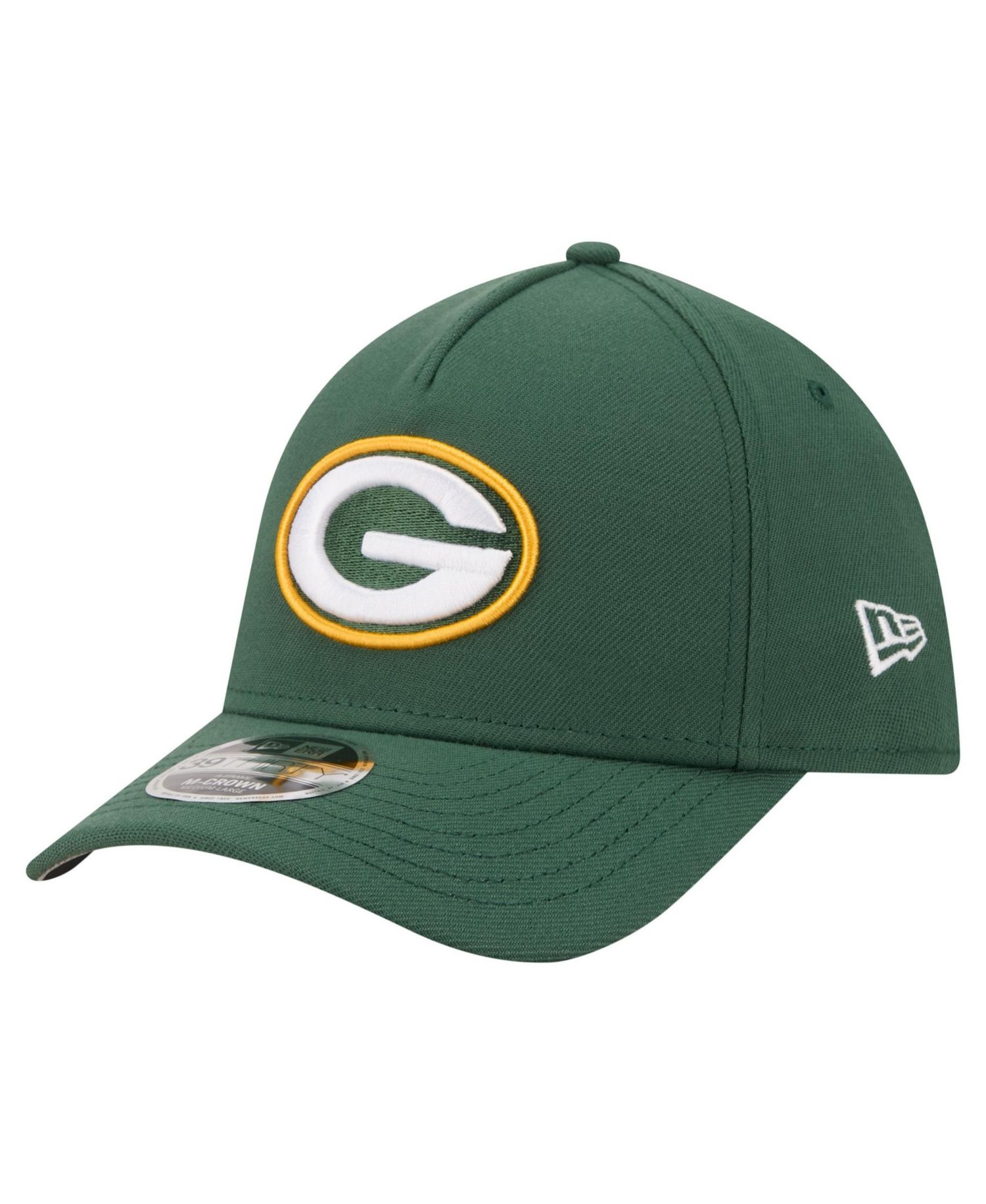 Men's Green Green Bay Packers 39THIRTY M-Crown A-Frame Stretch Hat