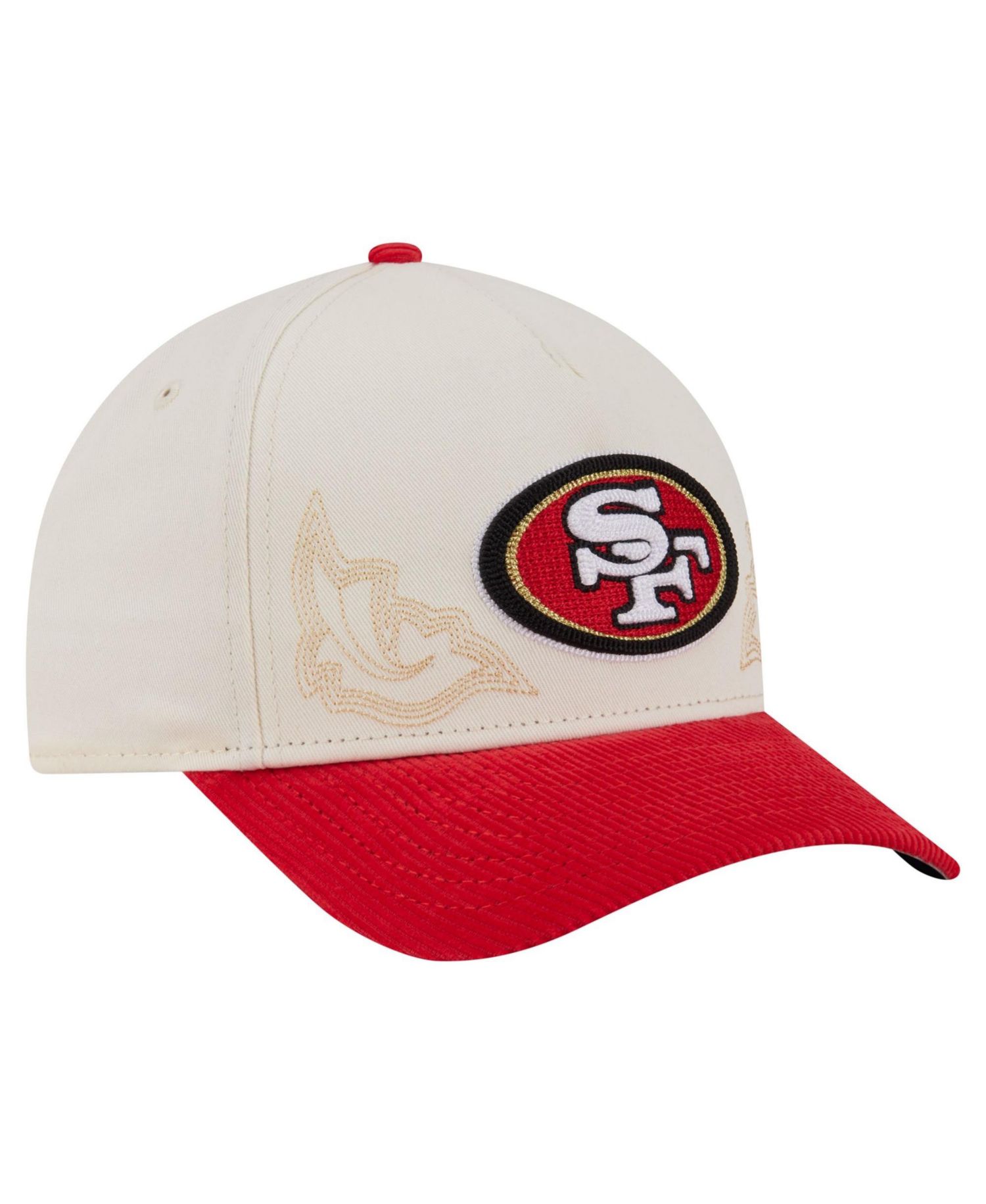 Men's Cream/Scarlet San Francisco 49ers Western 9FORTY A-Frame Adjustable Hat