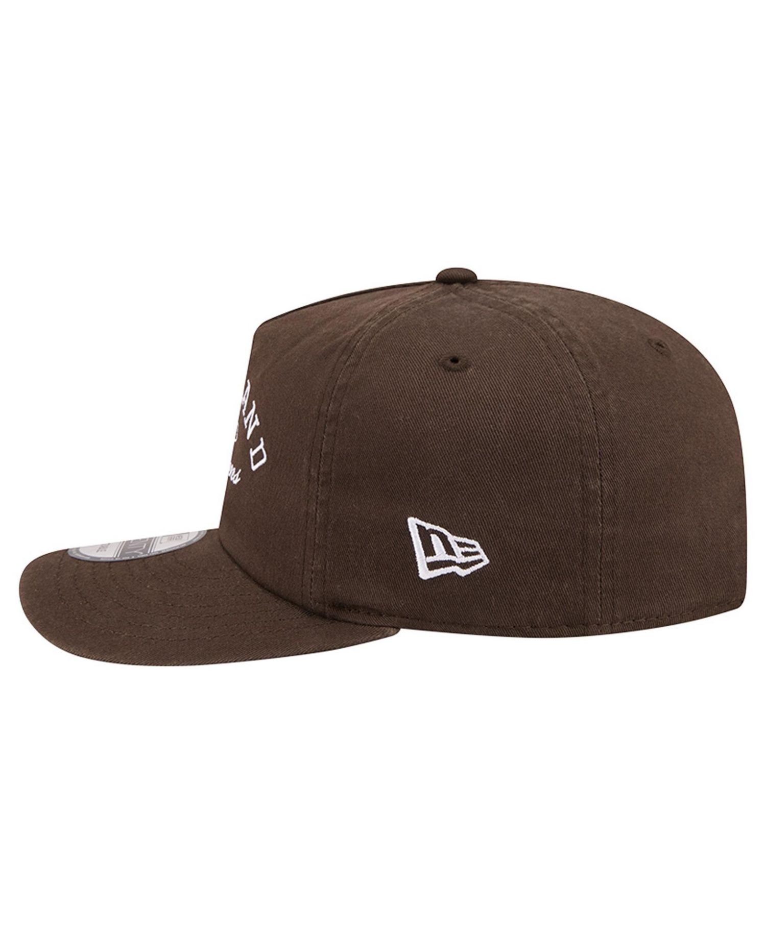 Men's Brown Cleveland Browns Stacked 19TWENTY Adjustable Hat