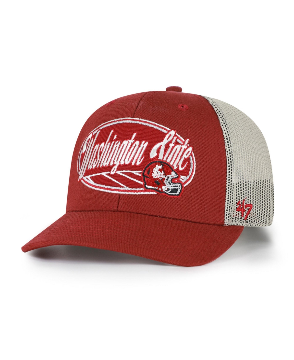 '47 Brand Men's and Women's Crimson Washington State Cougars Enfield Adjustable Trucker Hat