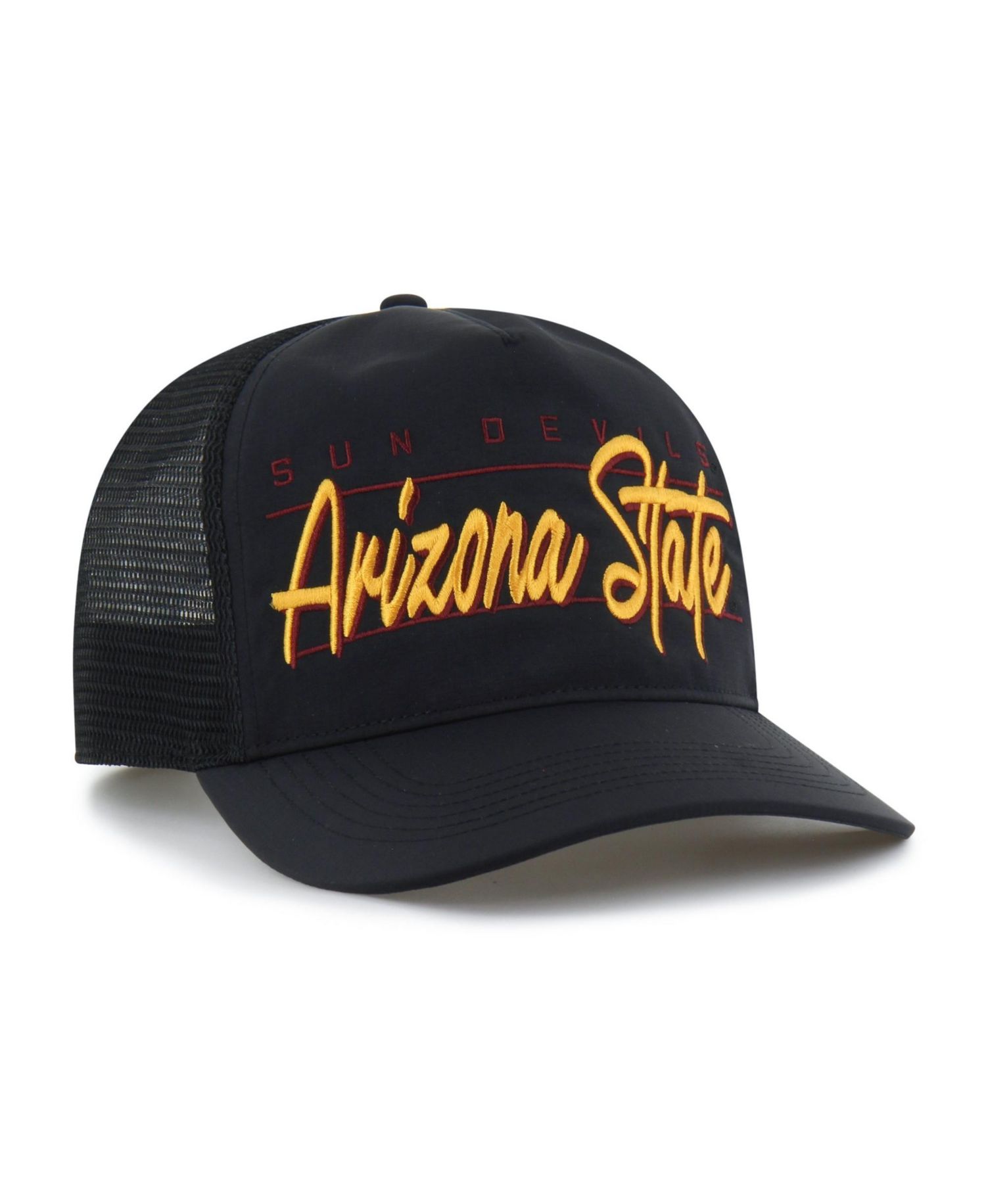 Men's and Women's '47 Black Arizona State Sun Devils brrr&deg; Condor Mesh Hitch Adjustable Hat