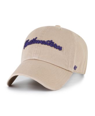 Men's '47  Khaki Northwestern Wildcats Vault Clean Up Adjustable Hat