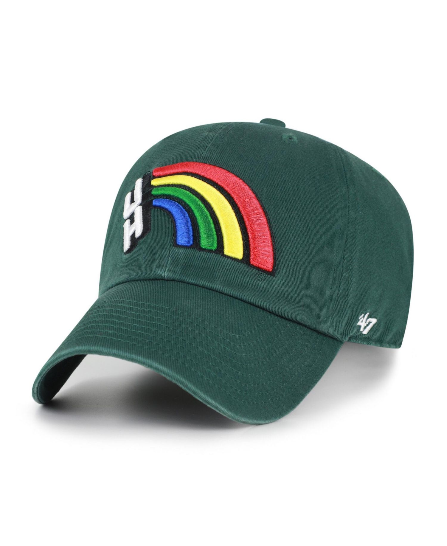 Men's '47 Dark Green Hawaii Rainbow Warriors Vault Clean Up Adjustable Hat