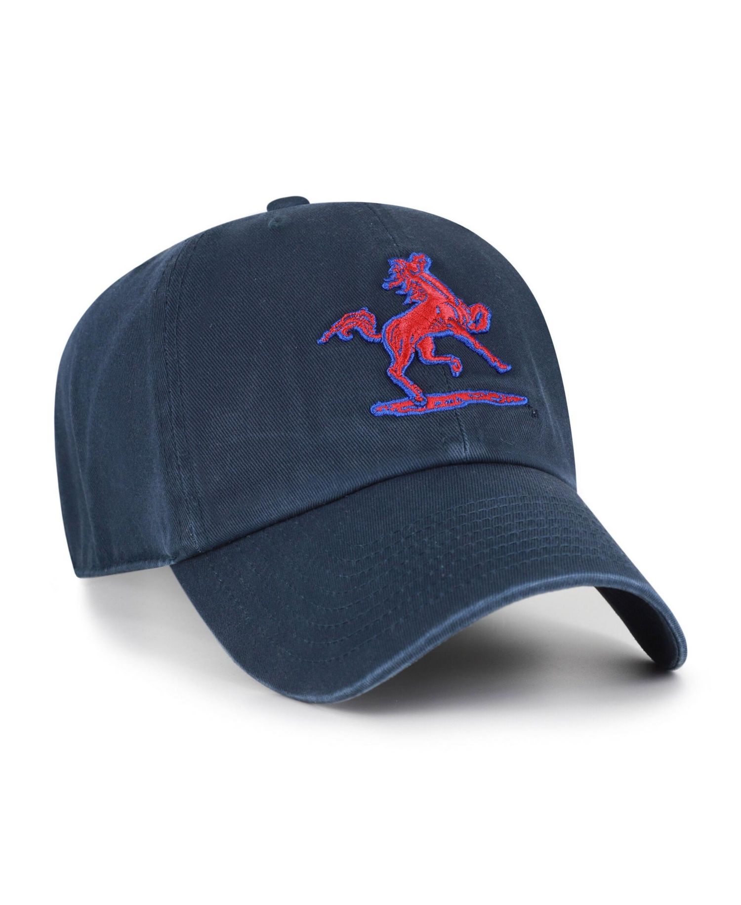 Men's '47 Navy SMU Mustangs Vault Clean Up Adjustable Hat