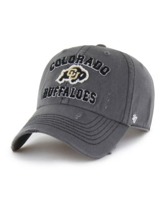 Men's and Women's '47  Charcoal Colorado Buffaloes Well-Worn Seymore Clean Up Adjustable Hat