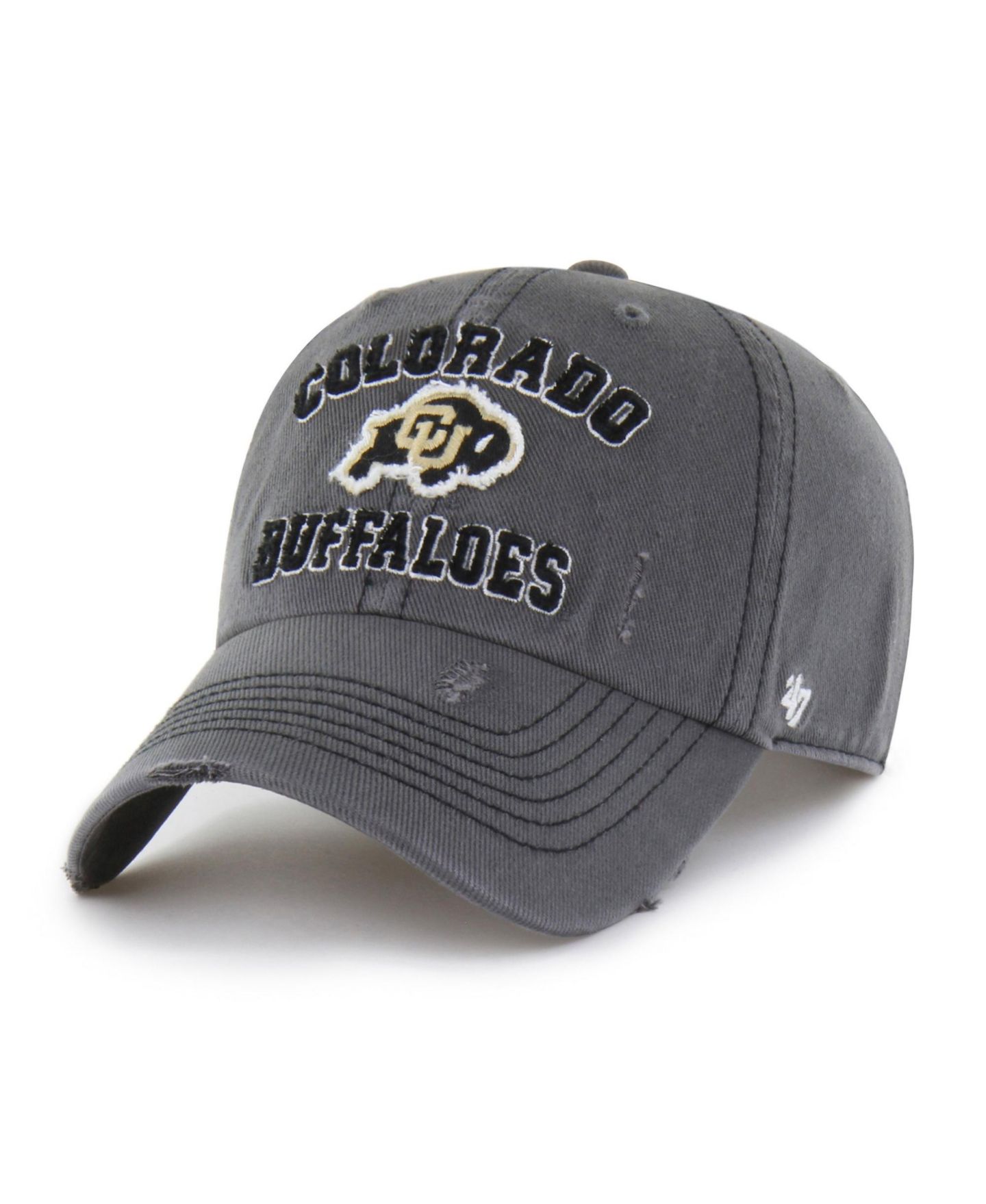 Кепка '47 Brand Charcoal Colorado Buffaloes Well-Worn Seymore Clean Up Adjustable Hat — фото 1