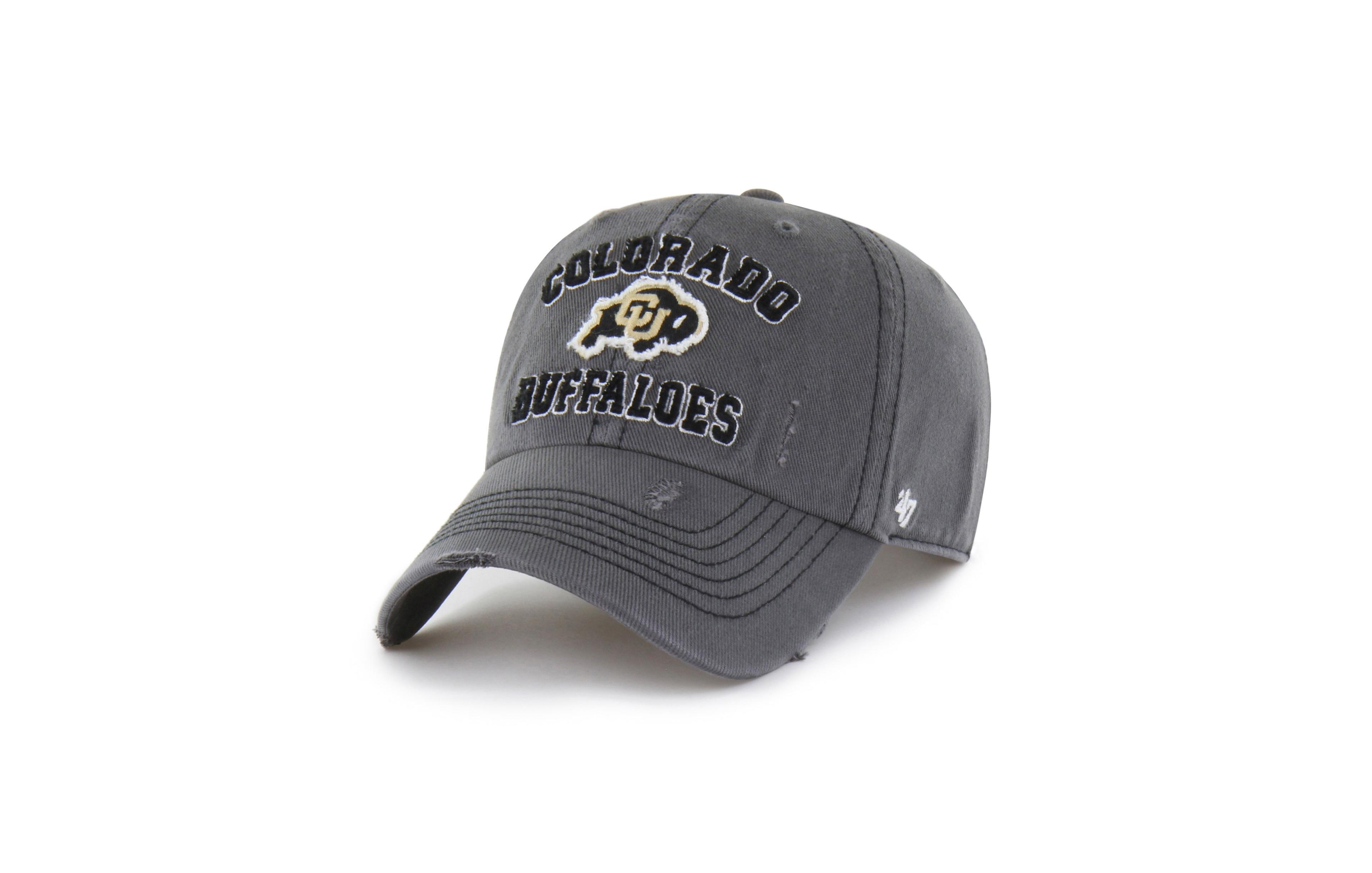 '47 Brand Men's and Women's Charcoal Colorado Buffaloes Well-Worn Seymore Clean Up Adjustable Hat