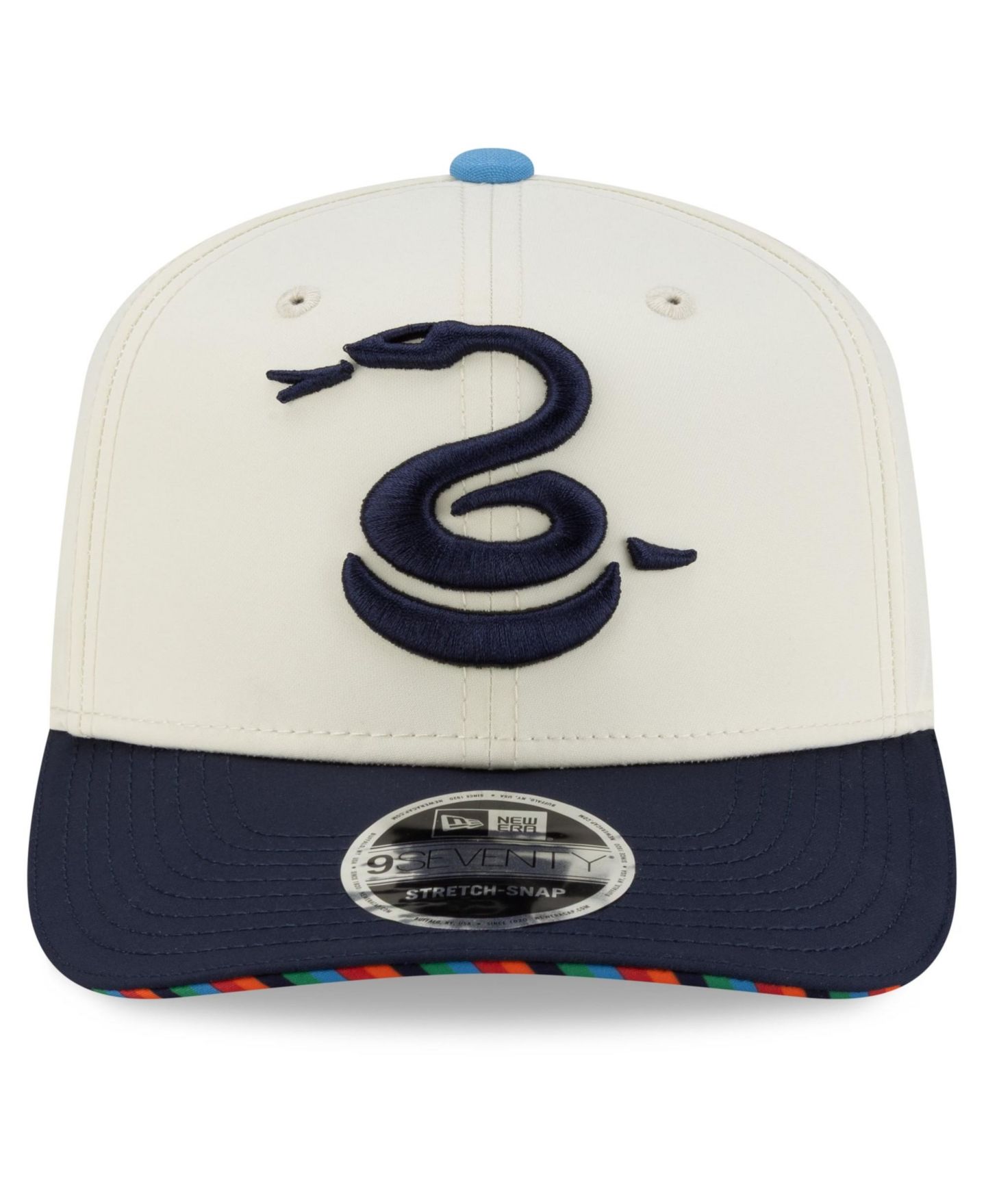 Мужские головные уборы New Era Beige Philadelphia Union 2026 Third Jersey Hook 9SEVENTY Adjustable Hat — фото 2