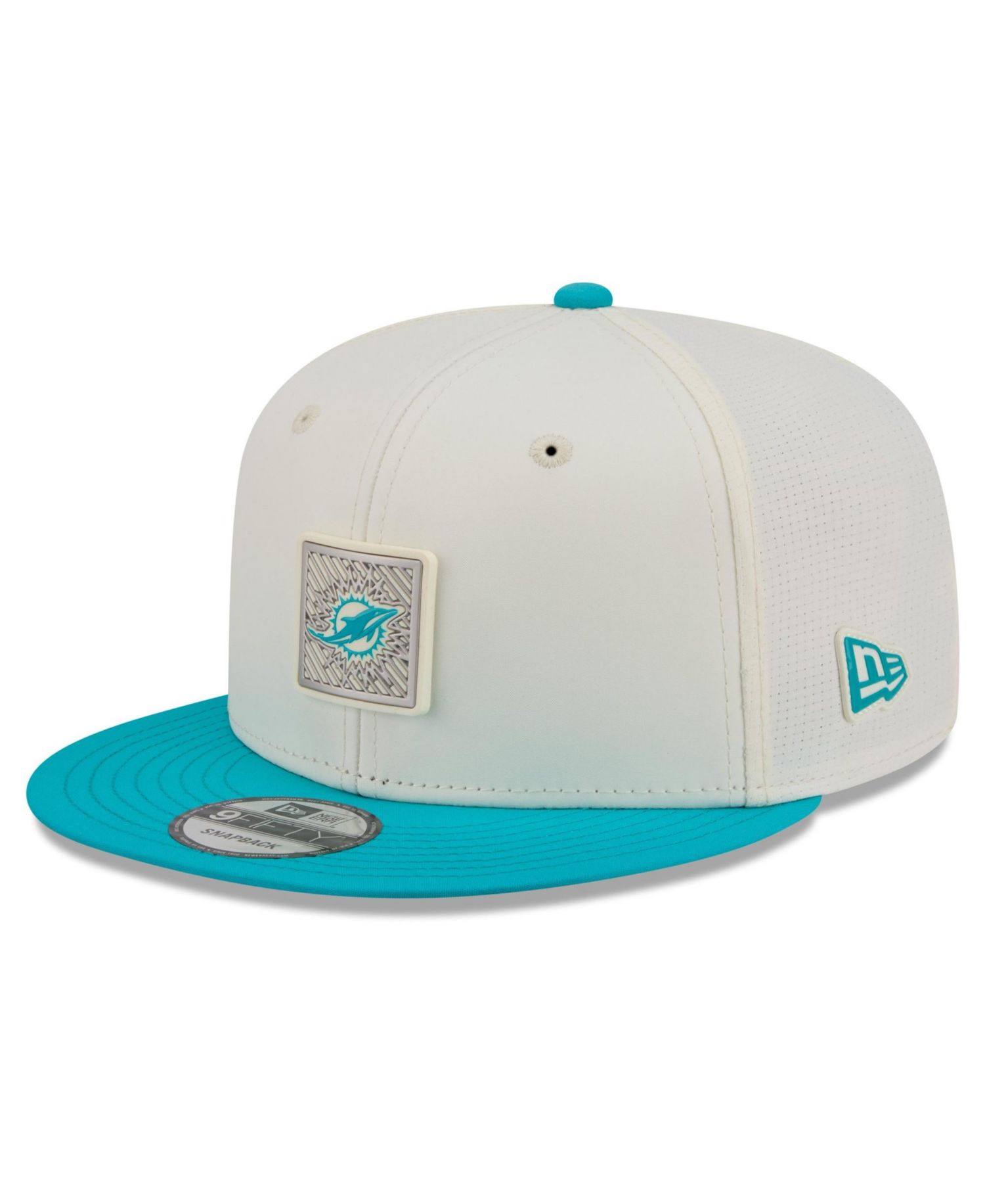 Men's Cream/Aqua Miami Dolphins 2026 NFL Training Camp 9FIFTY Snapback Hat