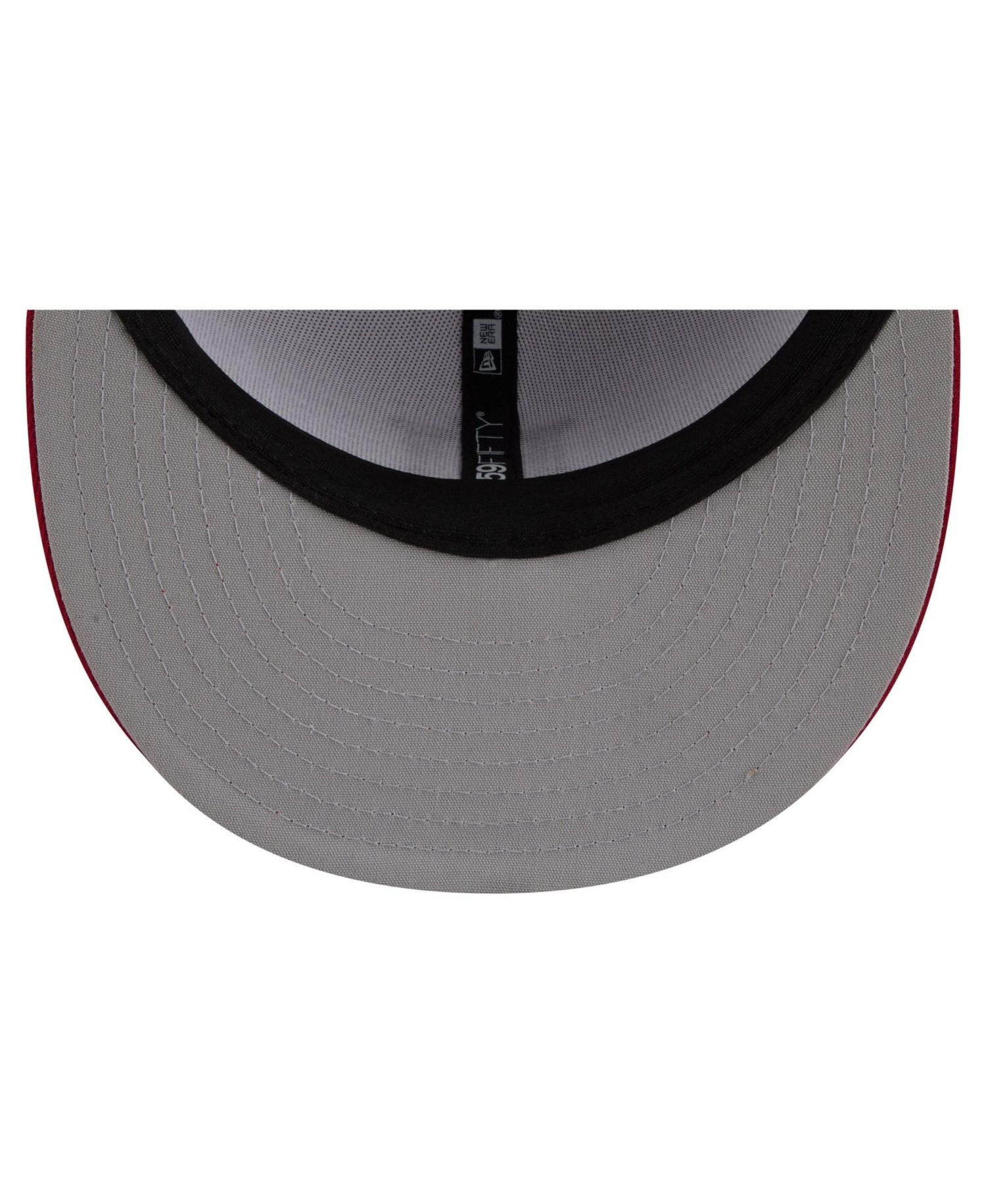 Men's White/Crimson Indiana Hoosiers On-Field Baseball Fitted Hat