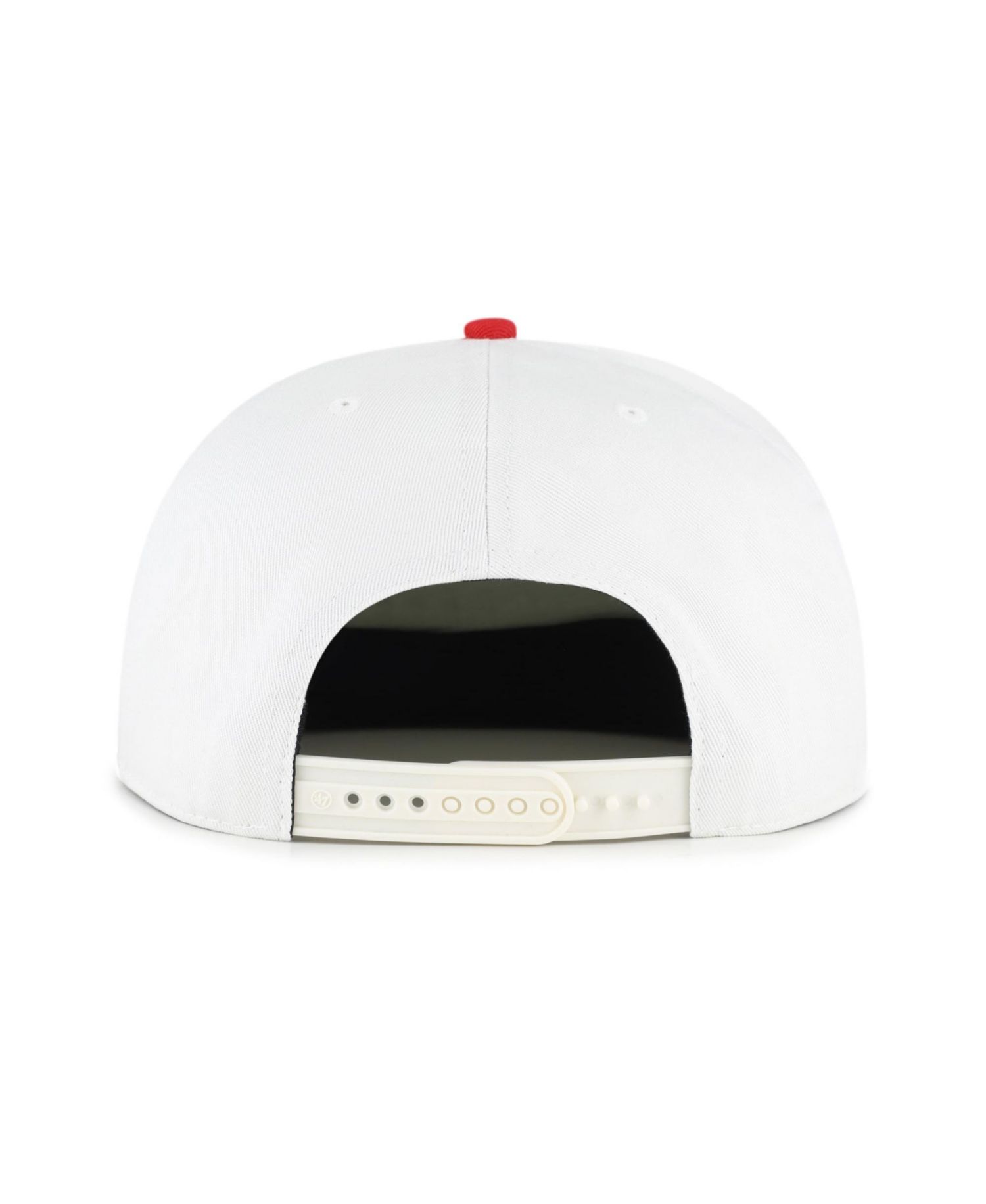 Men's '47 White/Red Georgia Bulldogs Script Stack Relaxed Captain Adjustable Hat