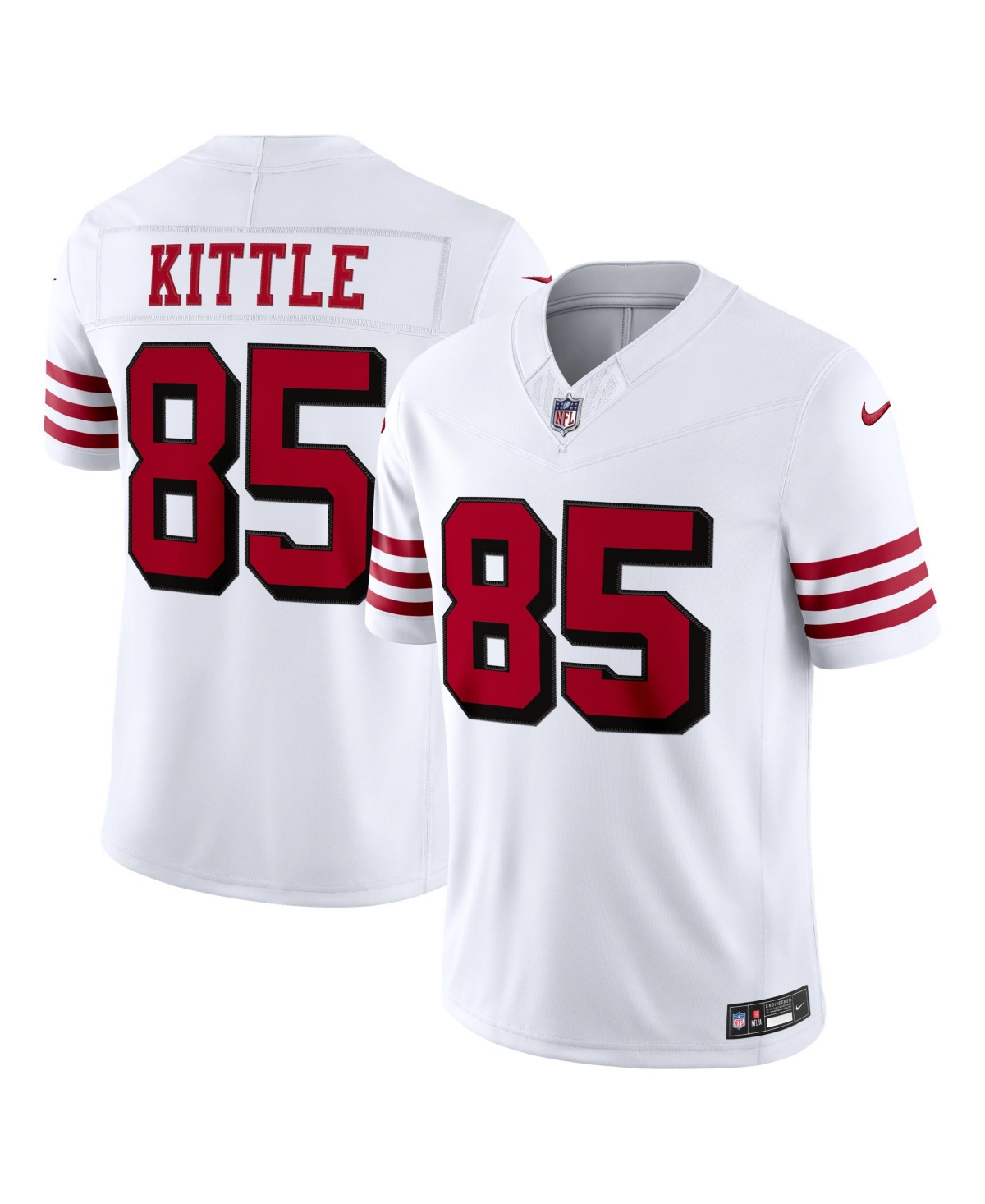 Nike Men's George Kittle White San Francisco 49ers Alternate Vapor F.u.s.e. Stitched Limited Jersey