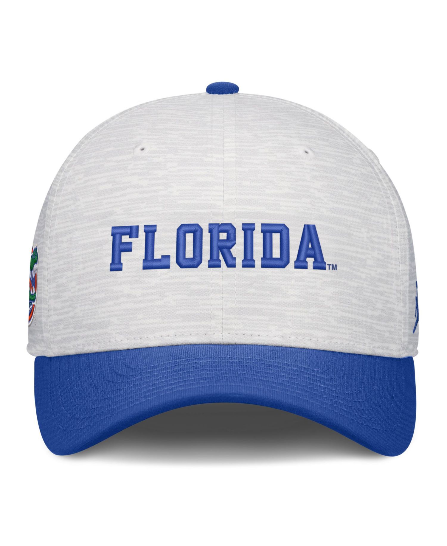 Men's and Women's White/Royal Florida Gators Primetime Rise Adjustable Hat