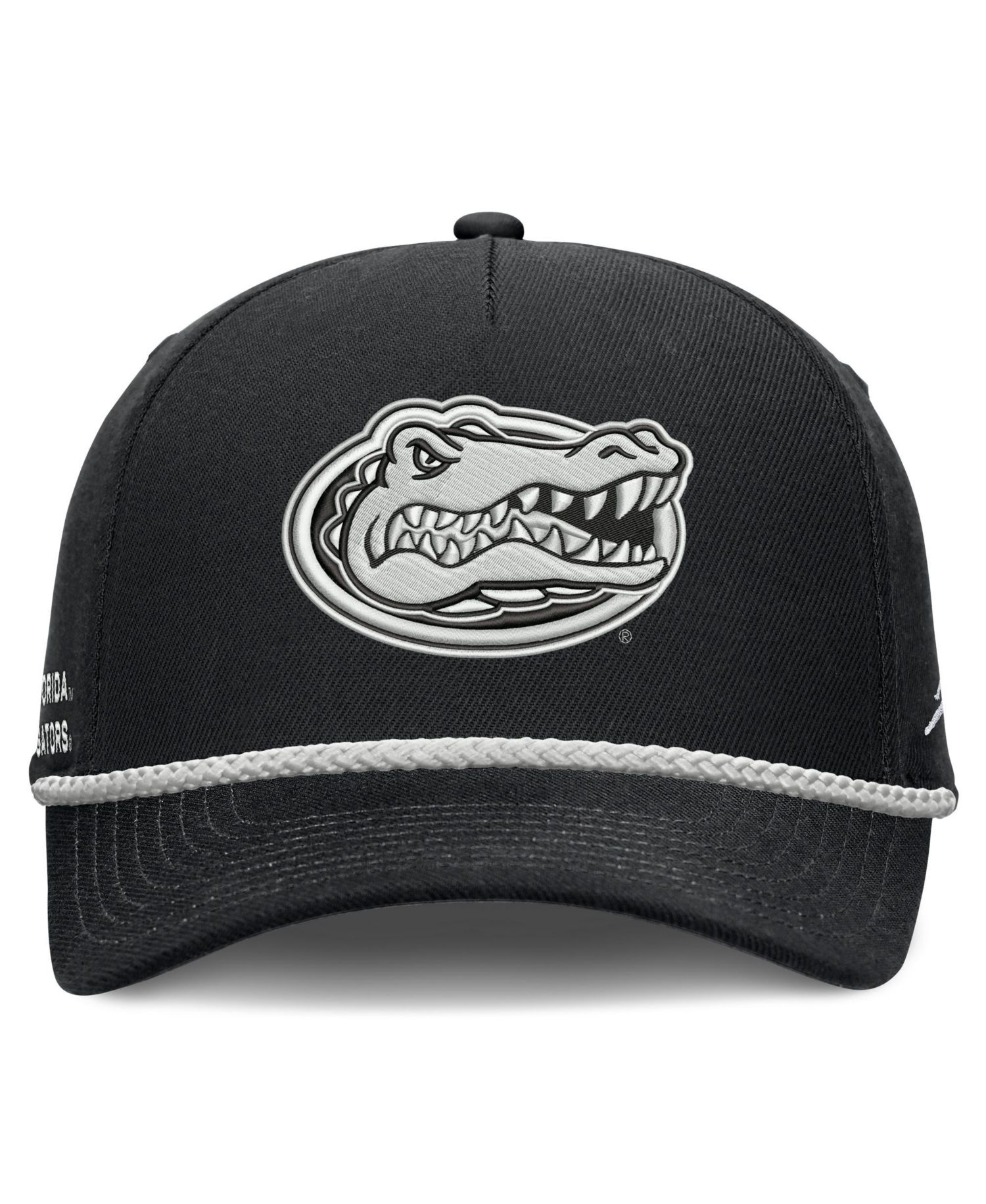 Men's and Women's Black Florida Gators Rope Rise Adjustable Hat