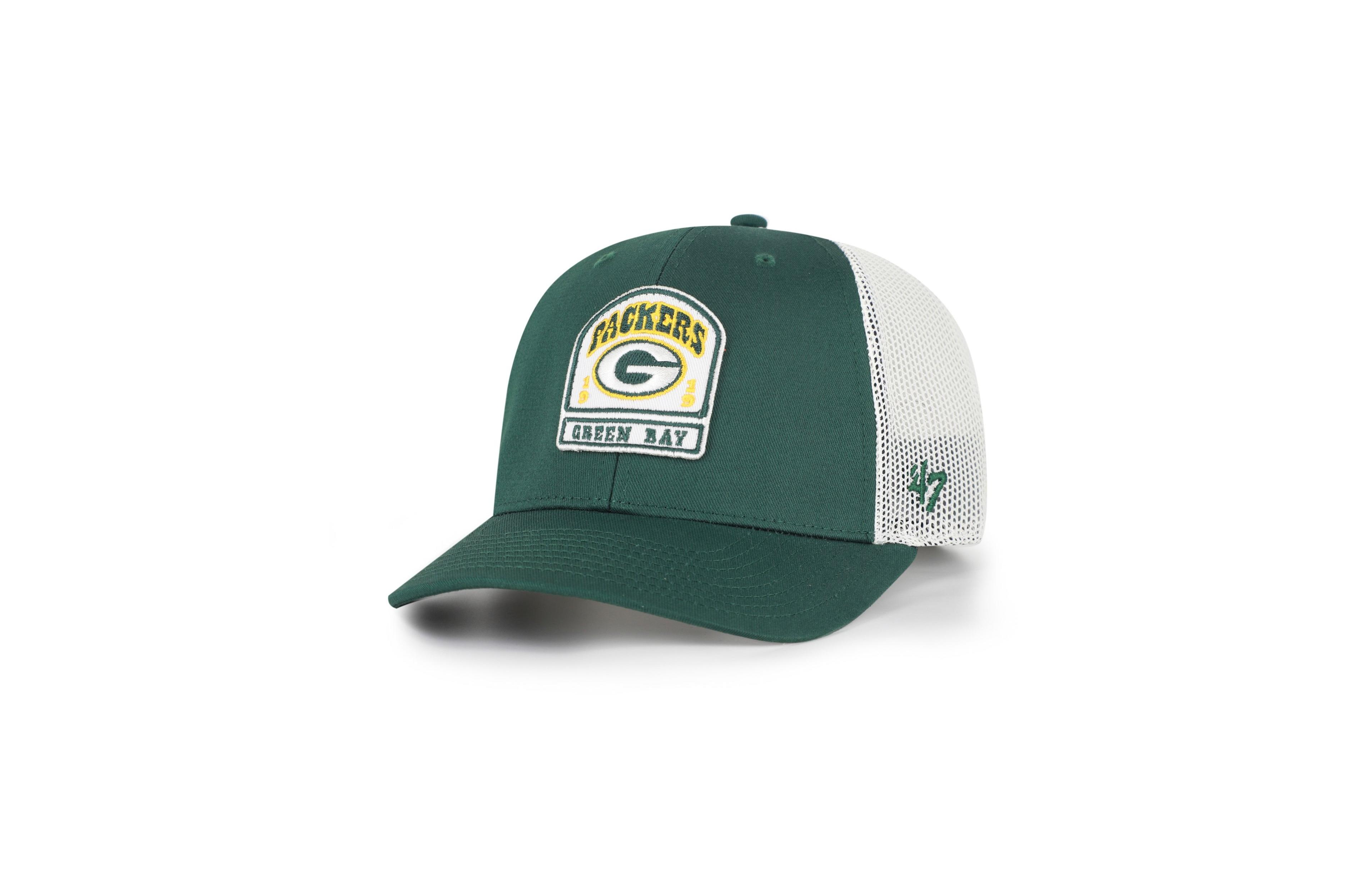 '47 Brand Men's Green Bay Packers Headstone Trucker Adjustable Hat