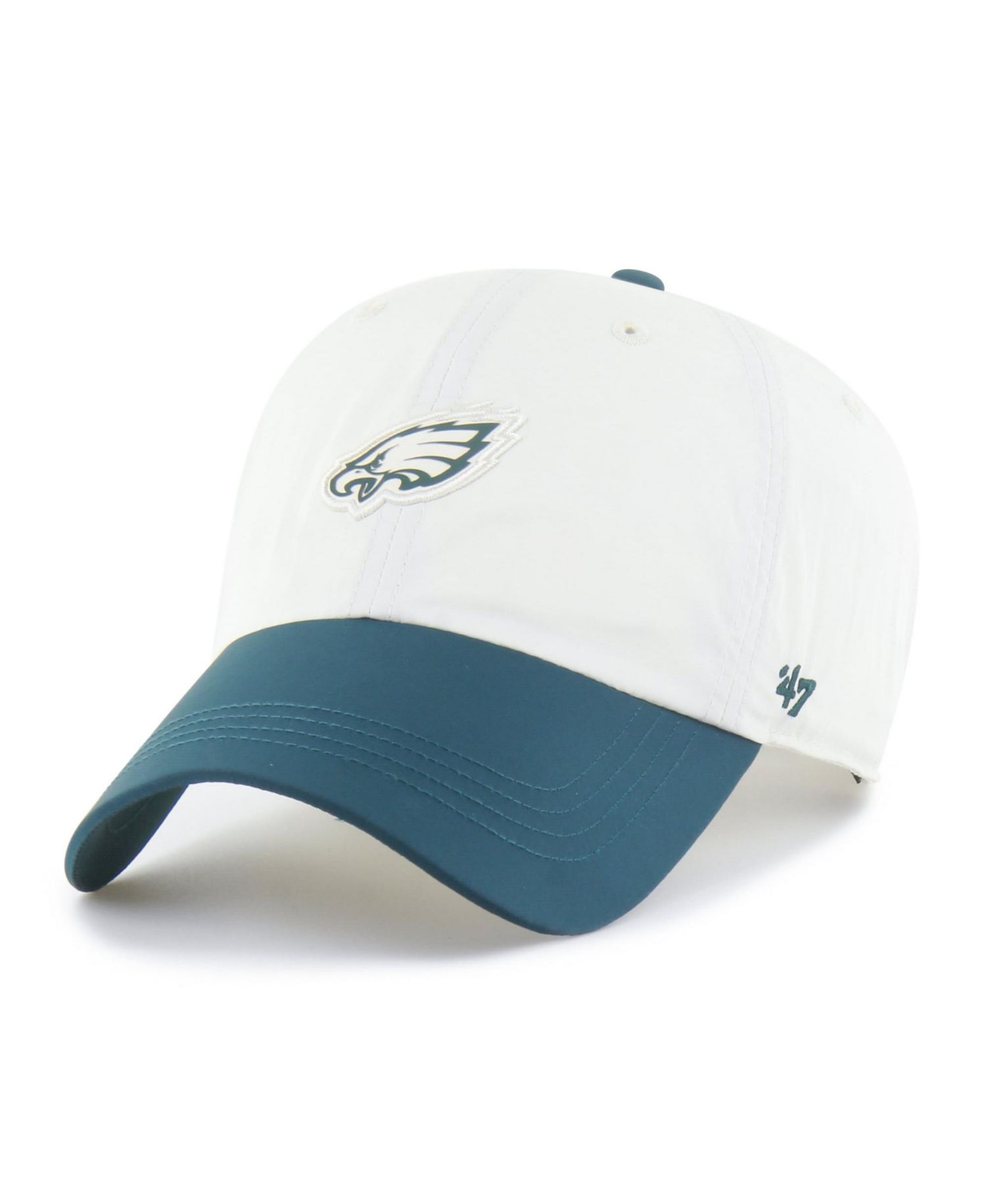 Men's '47 Cream Philadelphia Eagles Modernia Clean Up Adjustable Hat