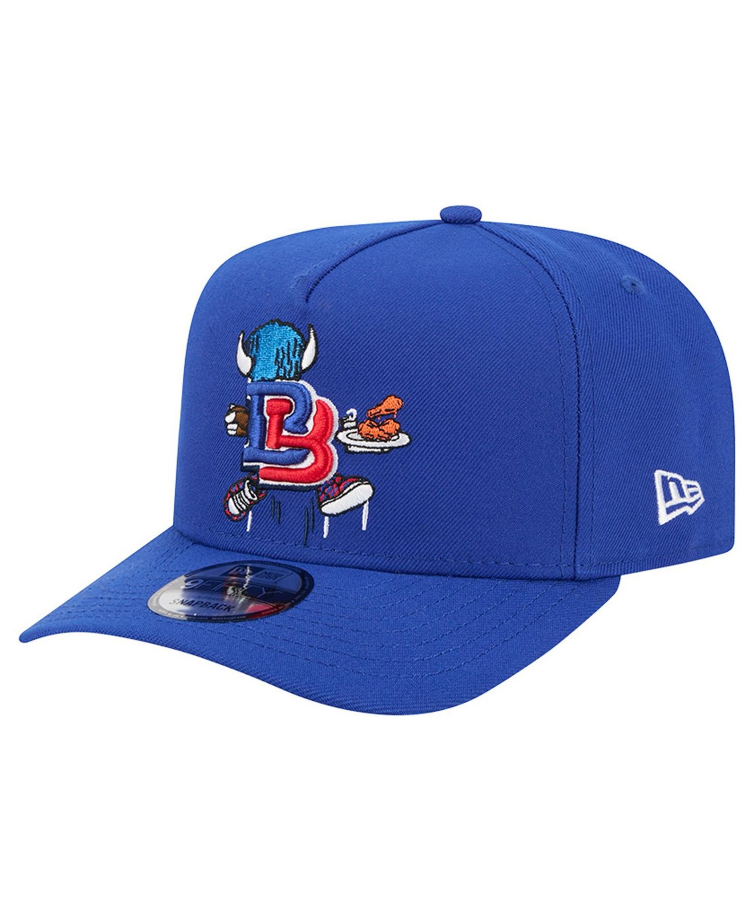 Men's Royal Buffalo Bills Cartoon A-Frame 9FIFTY Snapback