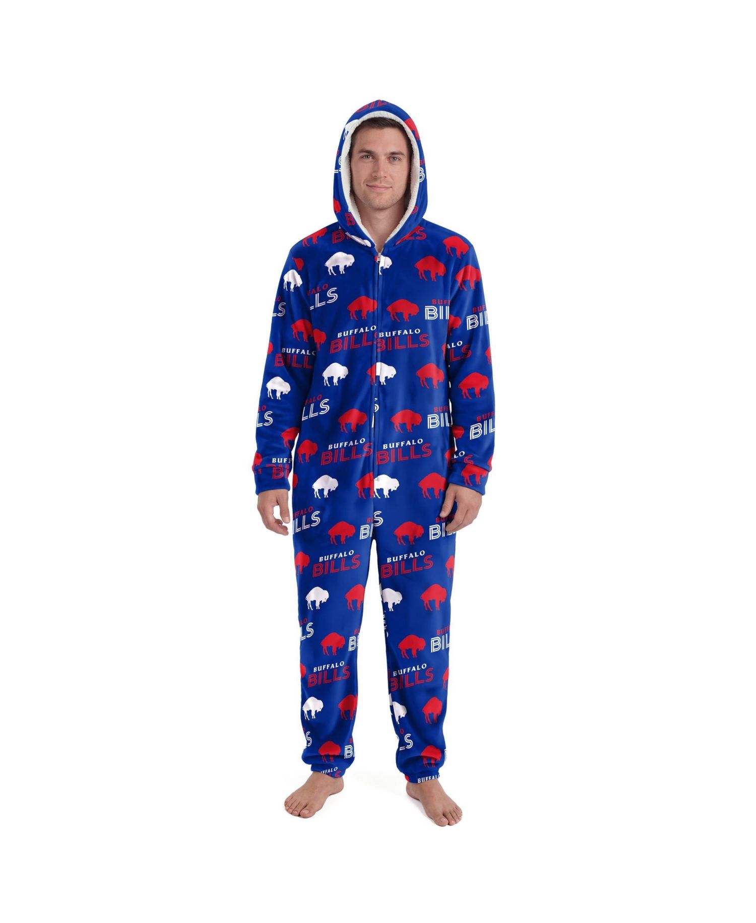 Men's and Women's Royal Buffalo Bills Sidekick Union Suit