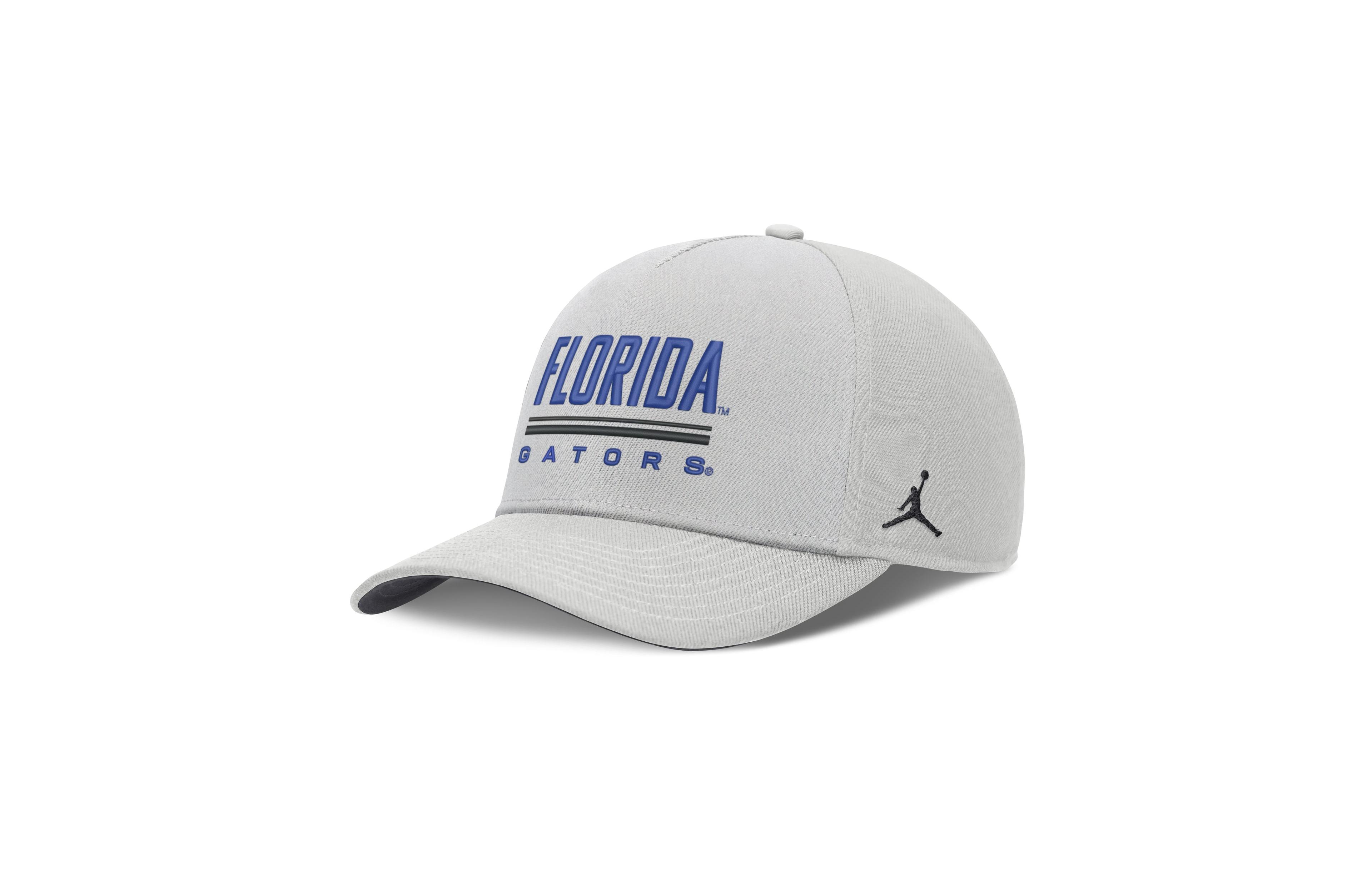 Jordan Men's Gray Florida Gators 2026 Sideline Dri-fit Rise Adjustable Hat
