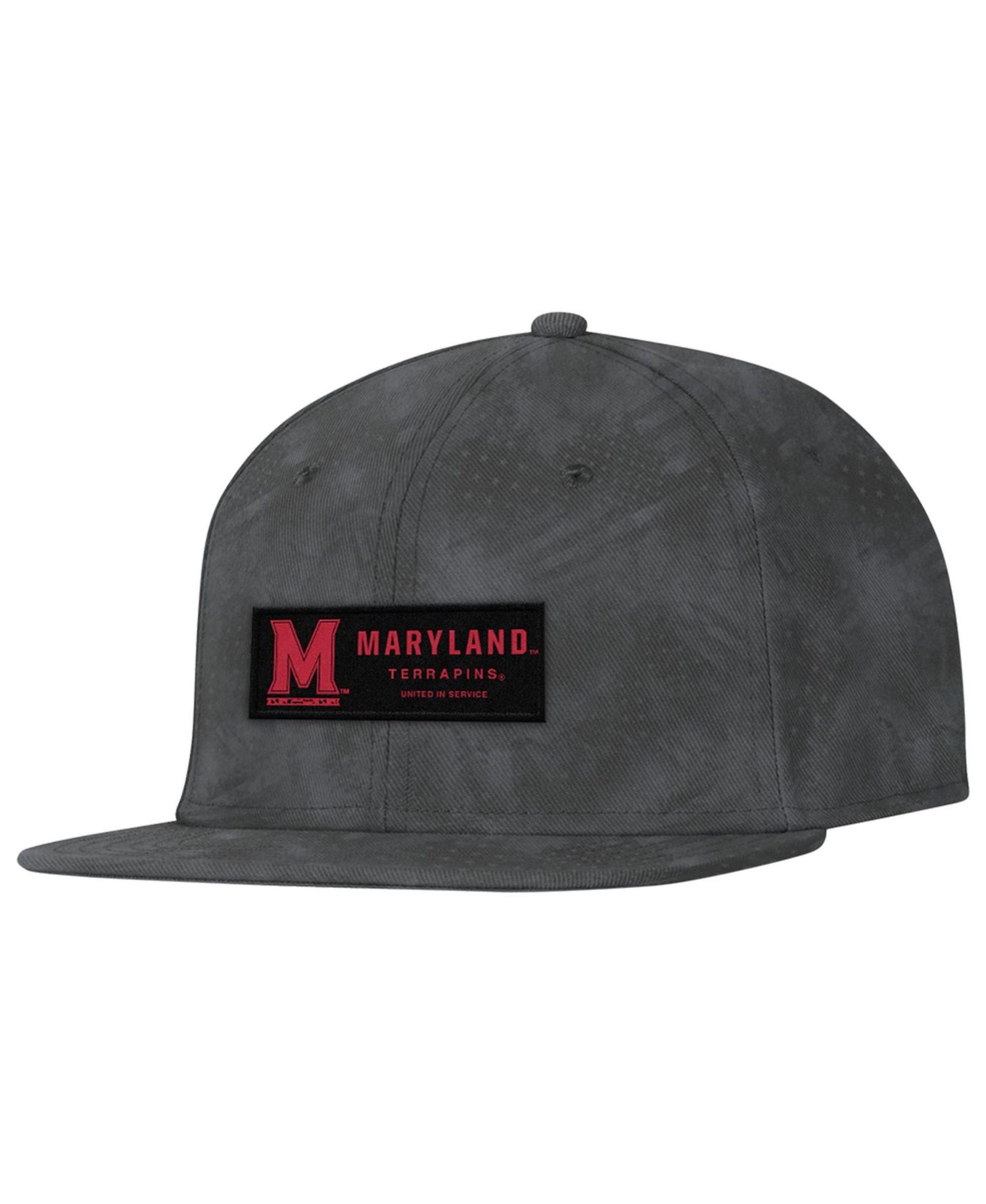 Men's Charcoal Maryland Terrapins Freedom Collection ArmourFuse Snapback Hat