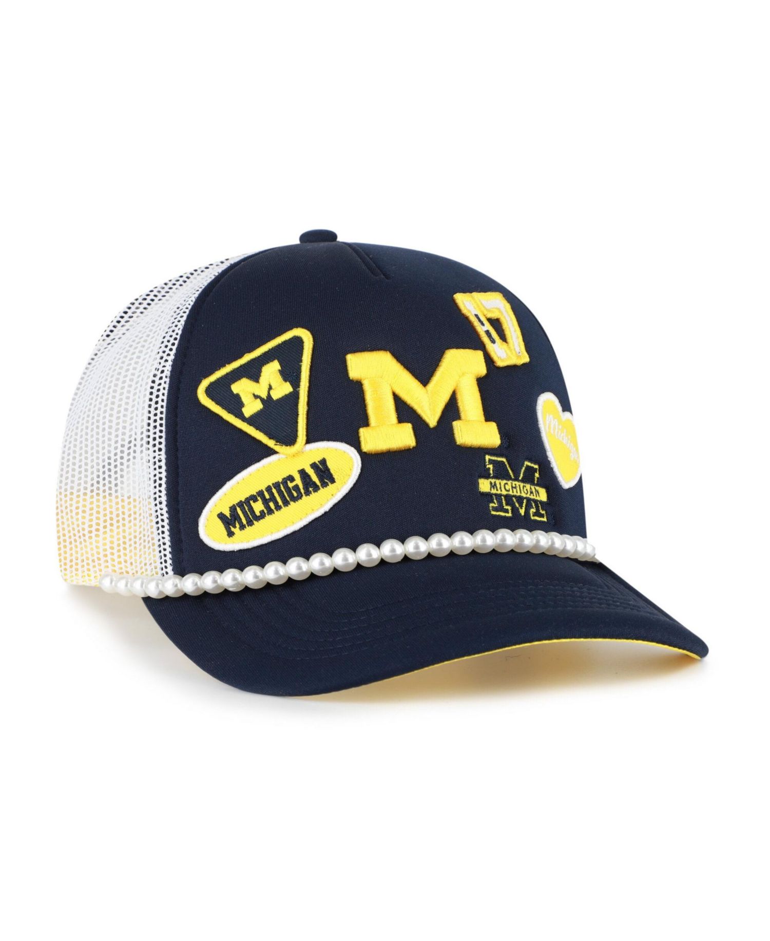 Men's '47 Navy/White Michigan Wolverines Rally On Hitch Adjustable Hat