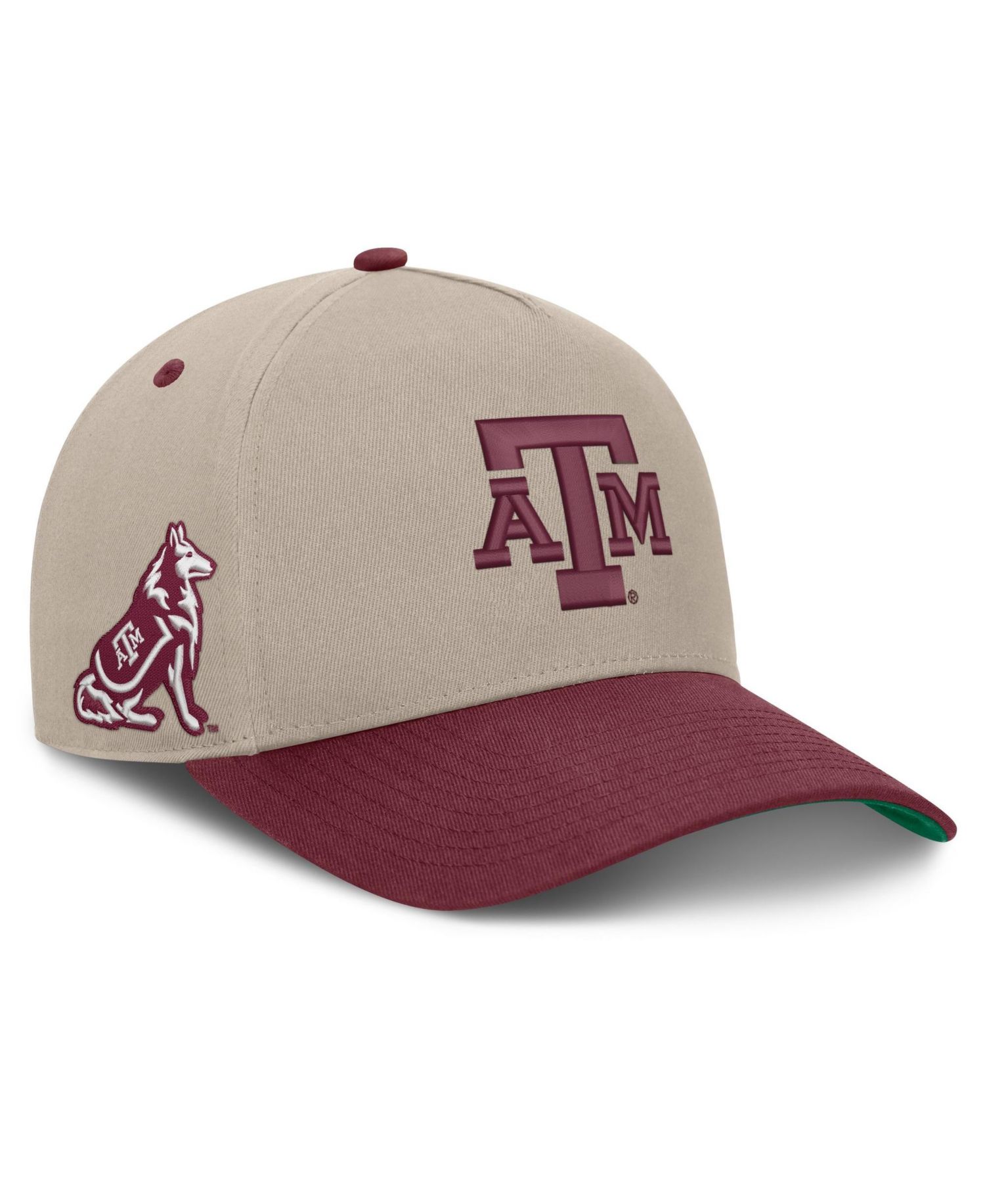 Men's Stone/Maroon Texas A&M Aggies Veteran Two-Tone Adjustable Hat