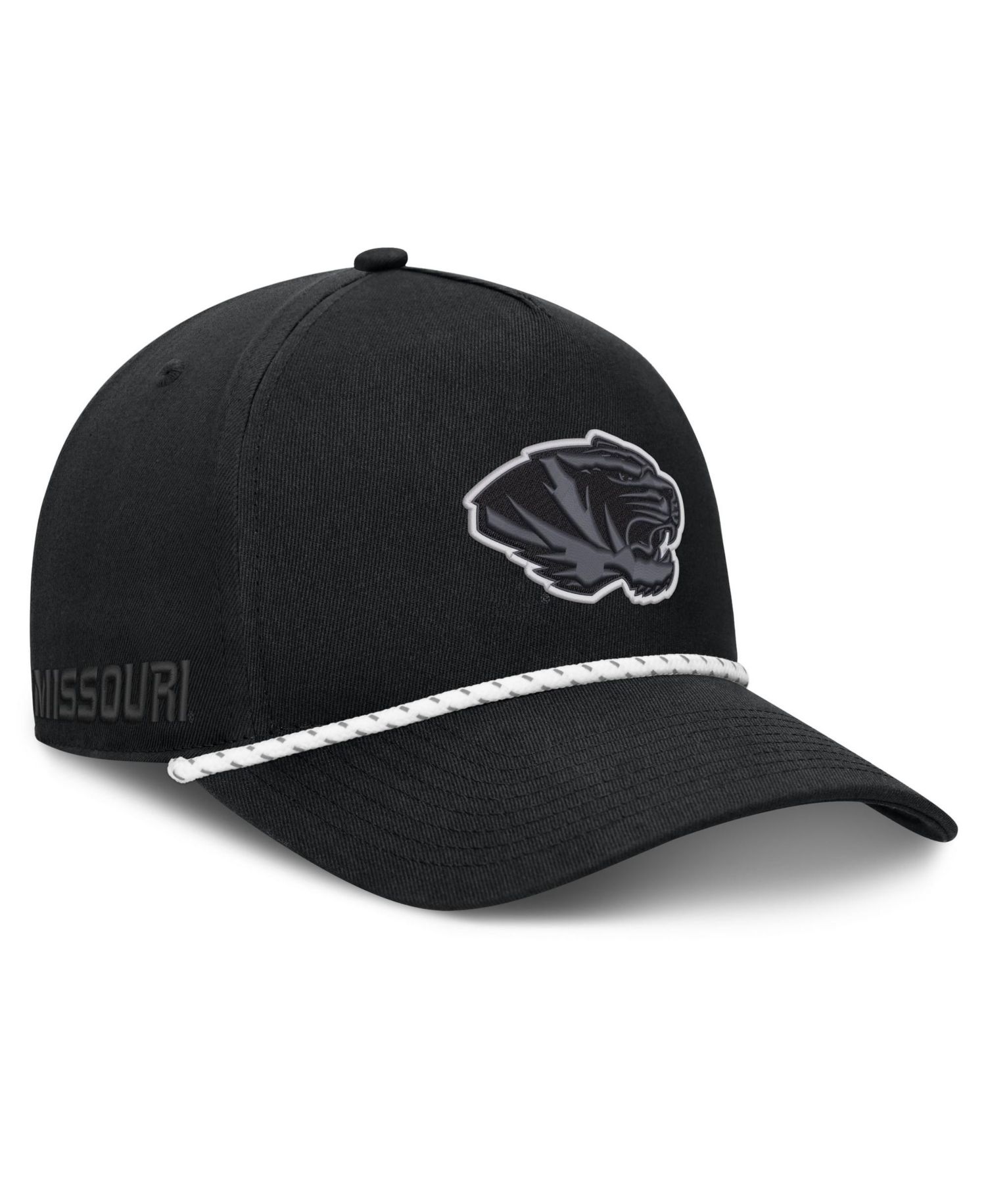 Men's Black Missouri Tigers Undertone Rope Adjustable Hat