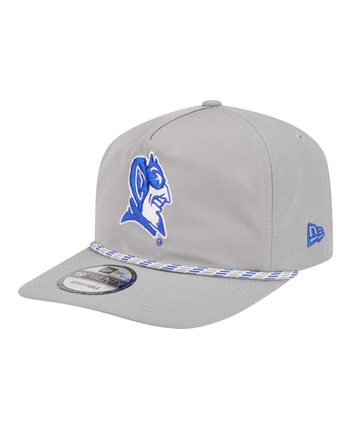 Мужская кепка New Era Gray Duke Blue Devils 19TWENTY Adjustable Hat — фото 1