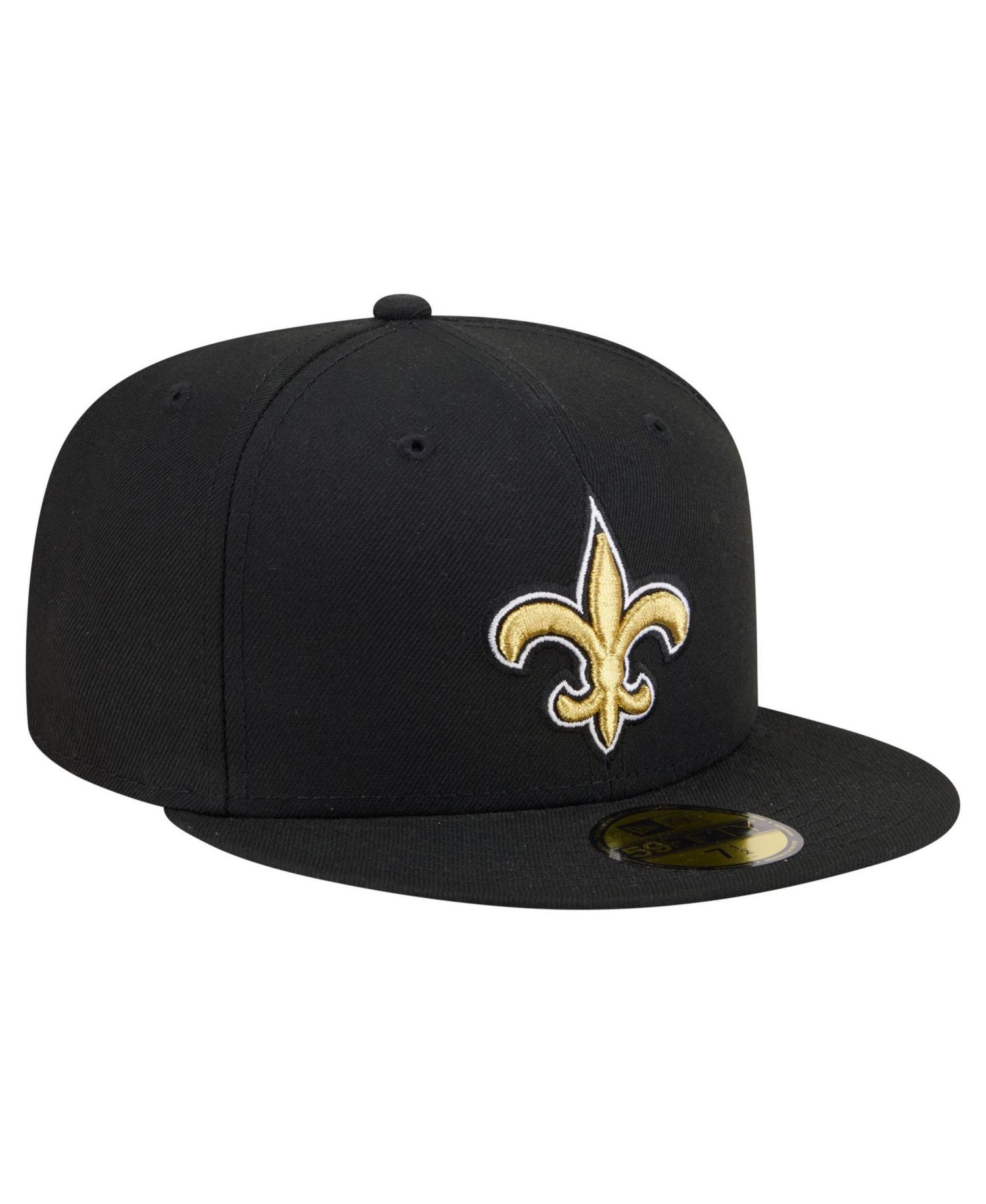 Men's Black New Orleans Saints 59FIFTY Fitted Hat
