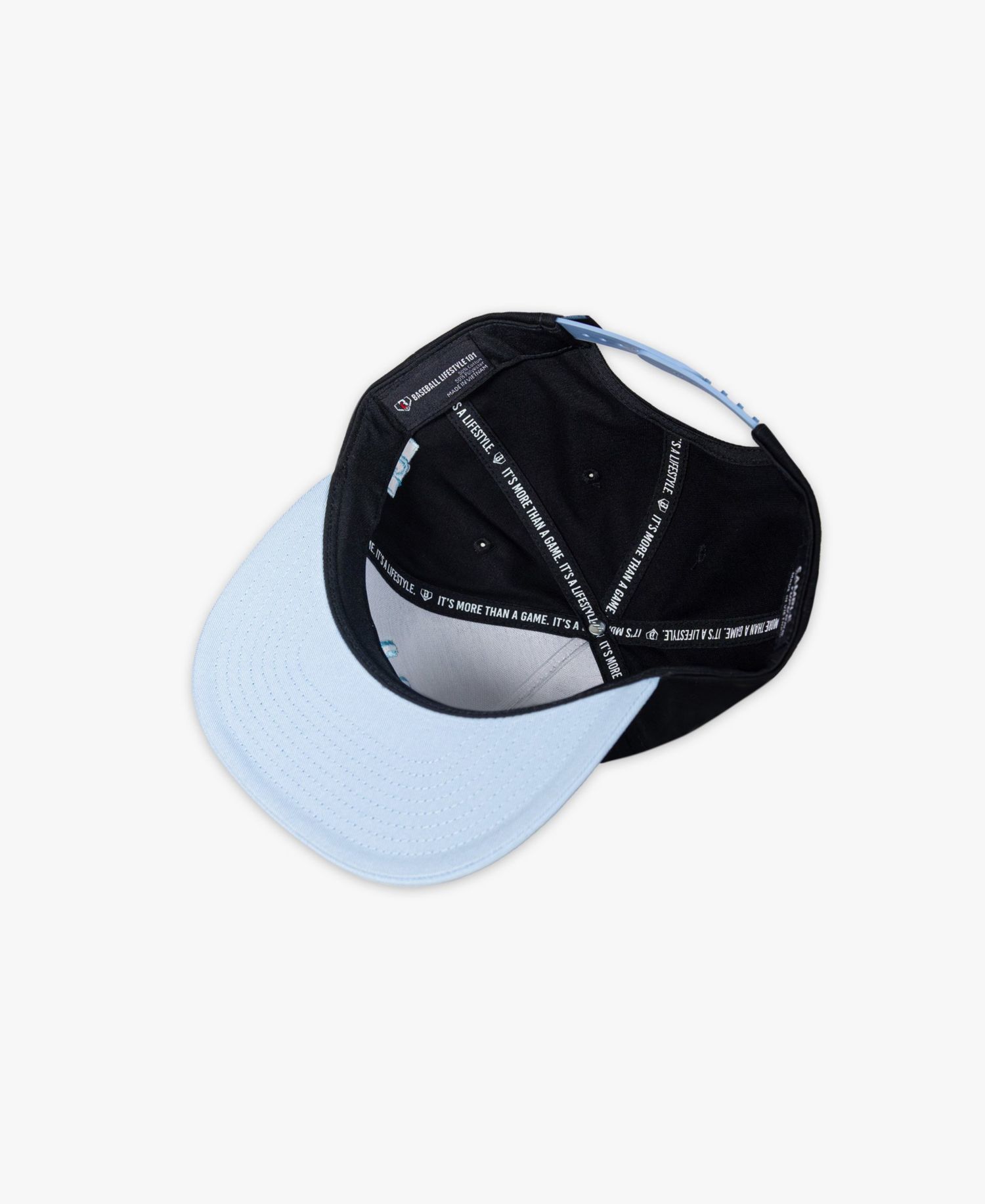 Big Boys and Girls Lifestyle 101 Black Seams Snapback Hat