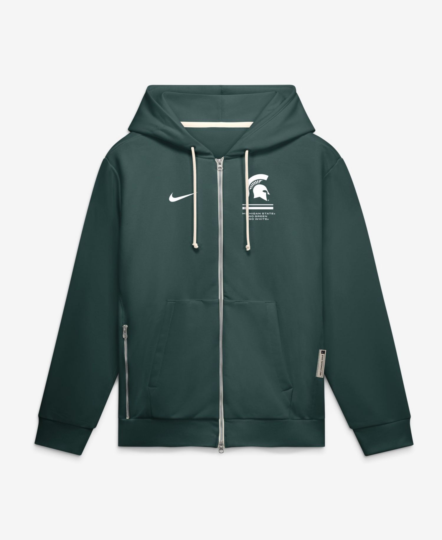 Men's Green Michigan State Spartans 2026 Sideline Standard Issue Dri-FIT Full-Zip Hoodie