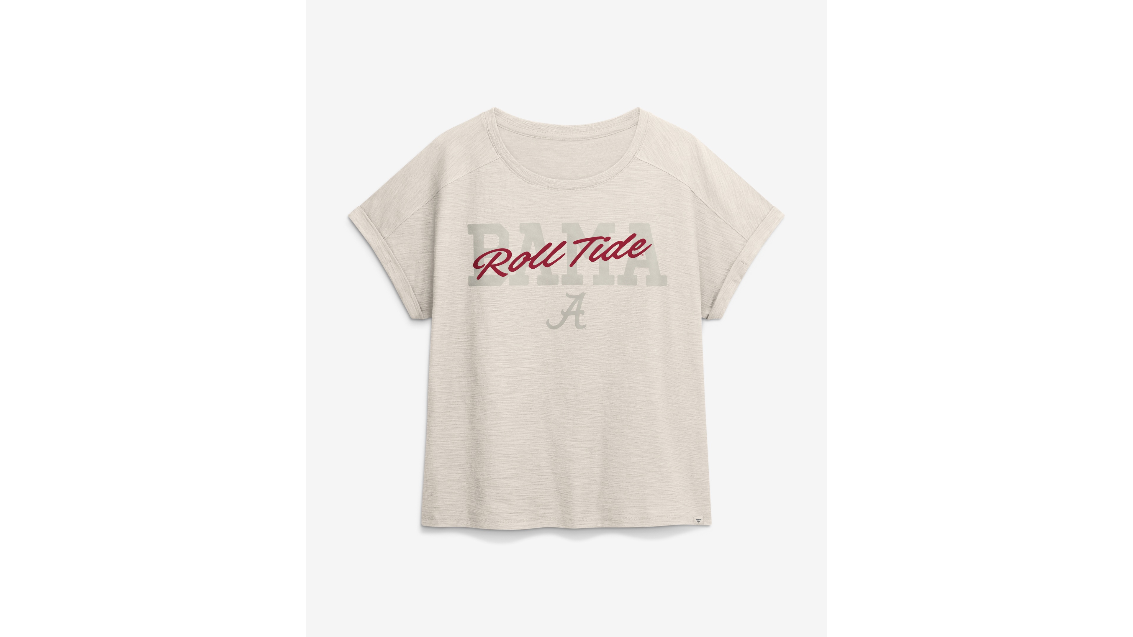 Fanatics Women's Natural Alabama Crimson Tide Hometown Premium Oversized Boxy T-Shirt