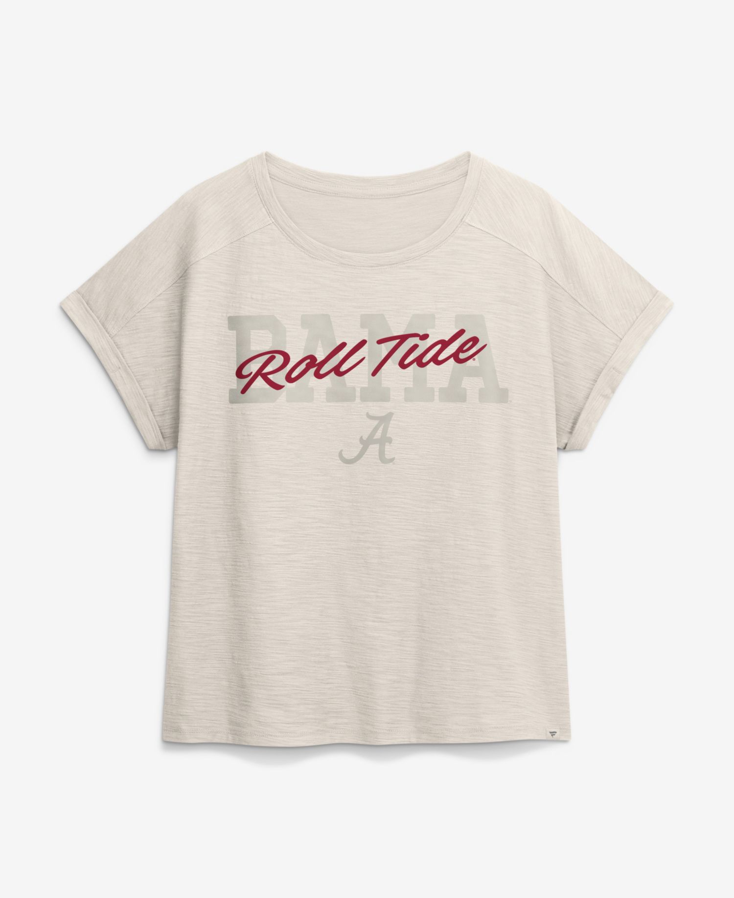Women's Natural Alabama Crimson Tide Hometown Premium Oversized Boxy T-Shirt