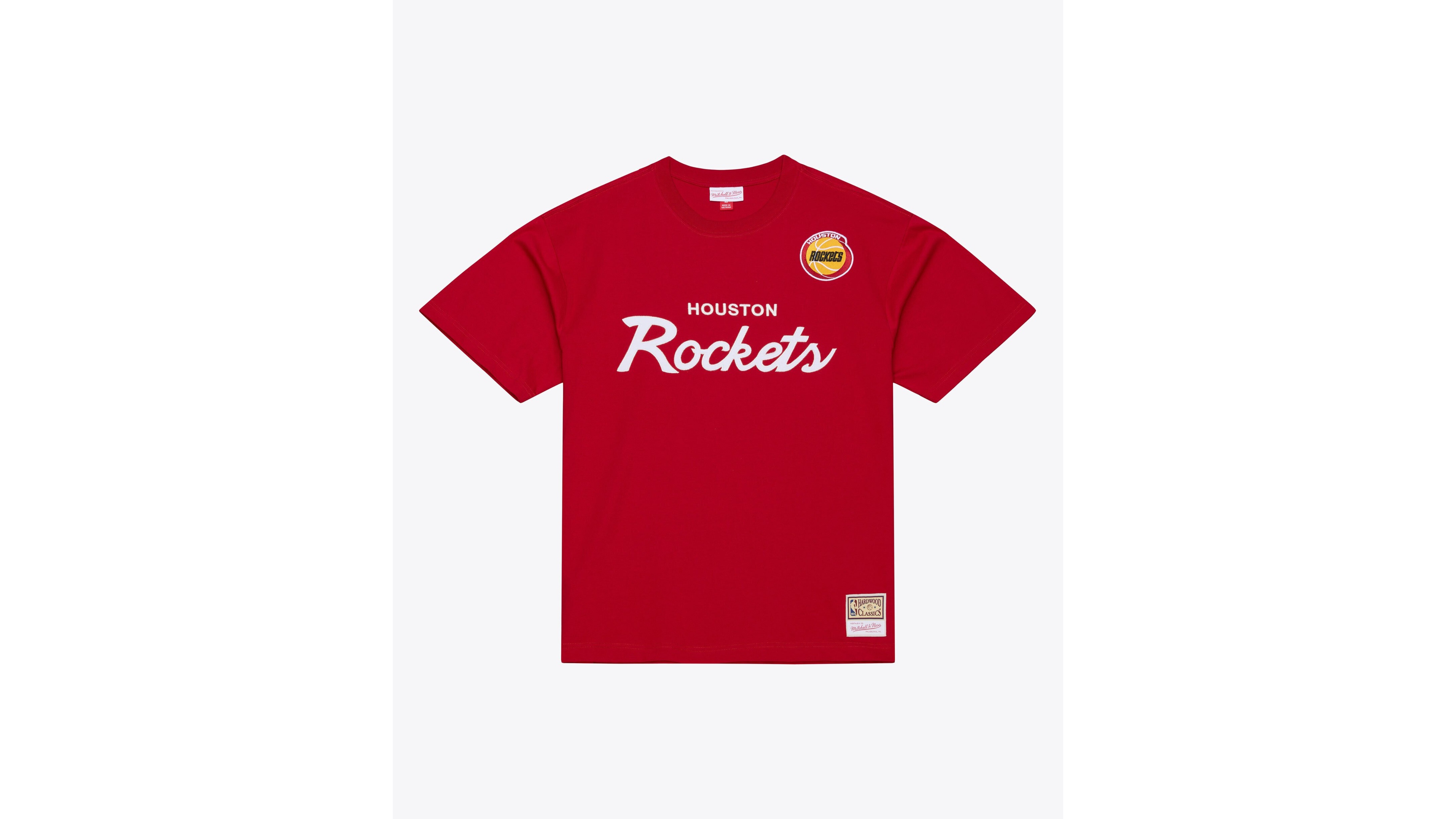 Mitchell & Ness Men's Red Houston Rockets Head Coach T-Shirt