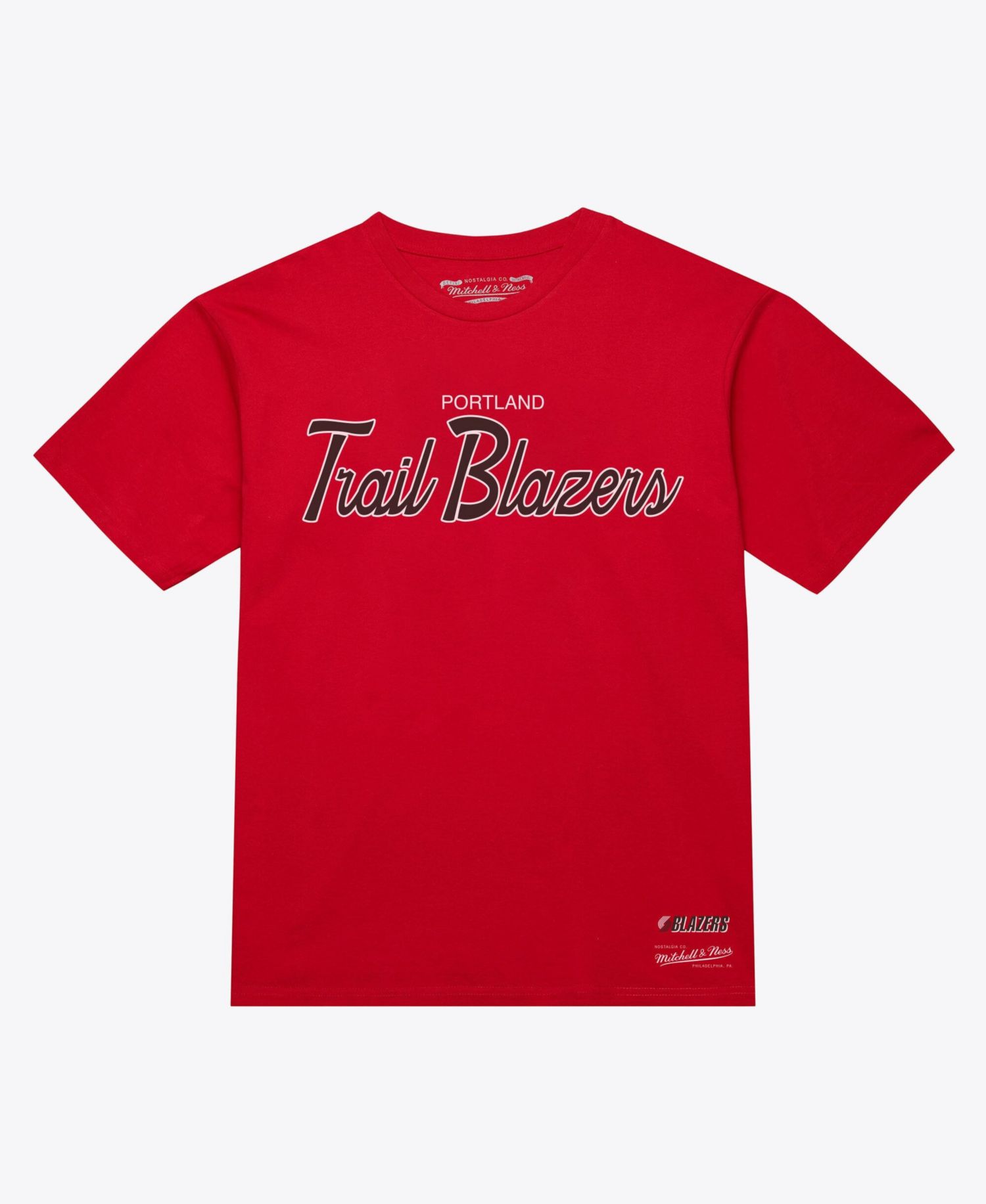 Men's Red Portland Trail Blazers Vintage Wordmark T-Shirt