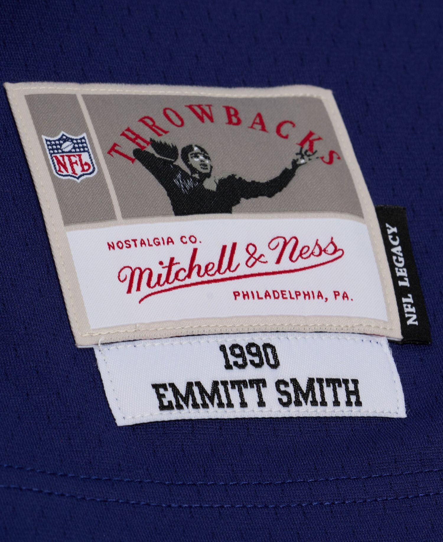 Men's Emmitt Smith Navy Dallas Cowboys Retired Legacy Replica Player Jersey