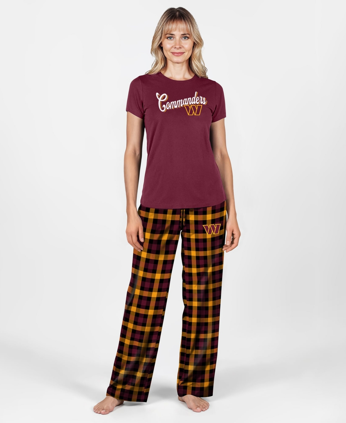 Concepts Sport Women's Burgundy Washington Commanders Highland Sleep Set