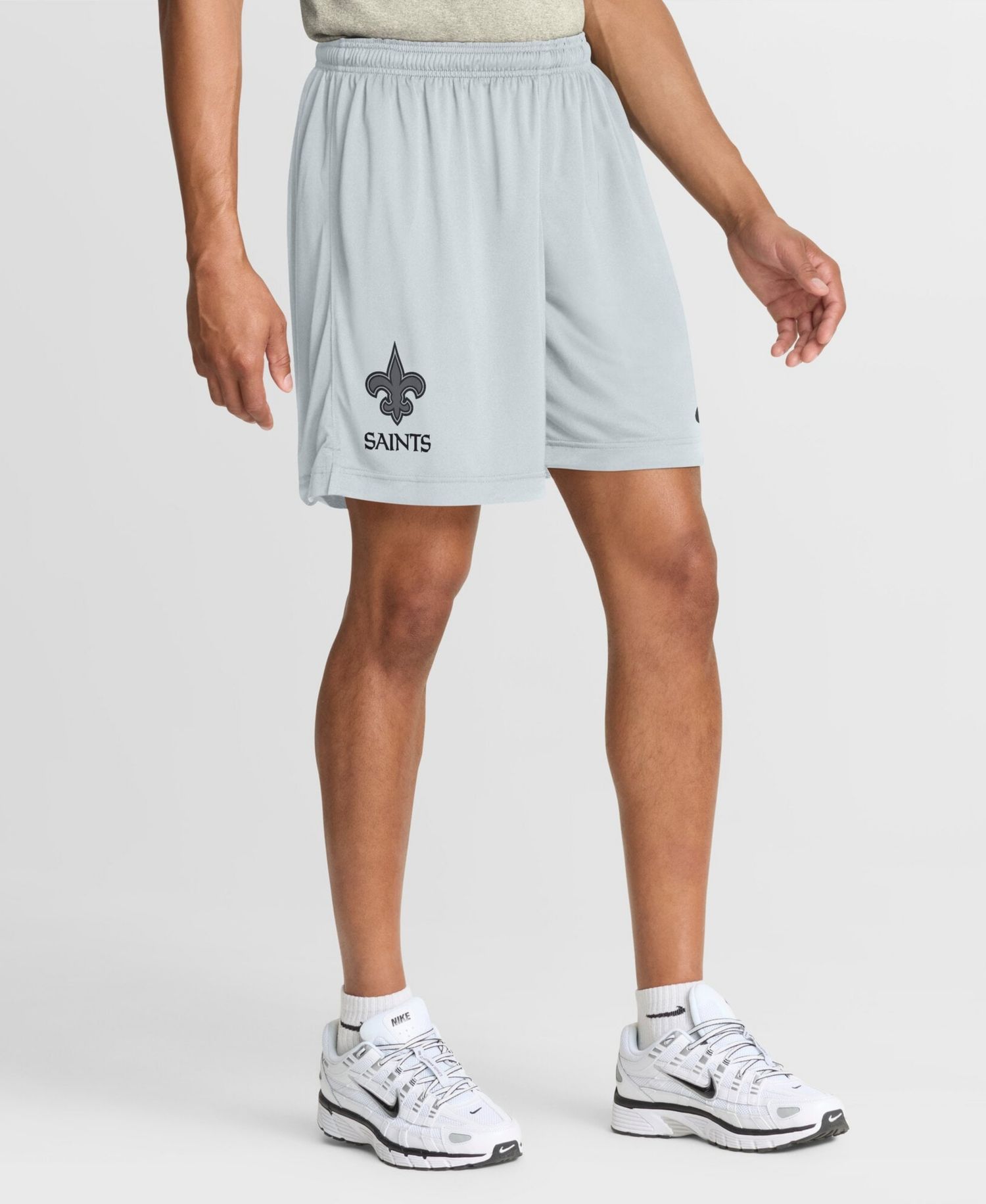 Men's Black/Platinum New Orleans Saints Sideline Standard Issue Dri-FIT Reversible Shorts