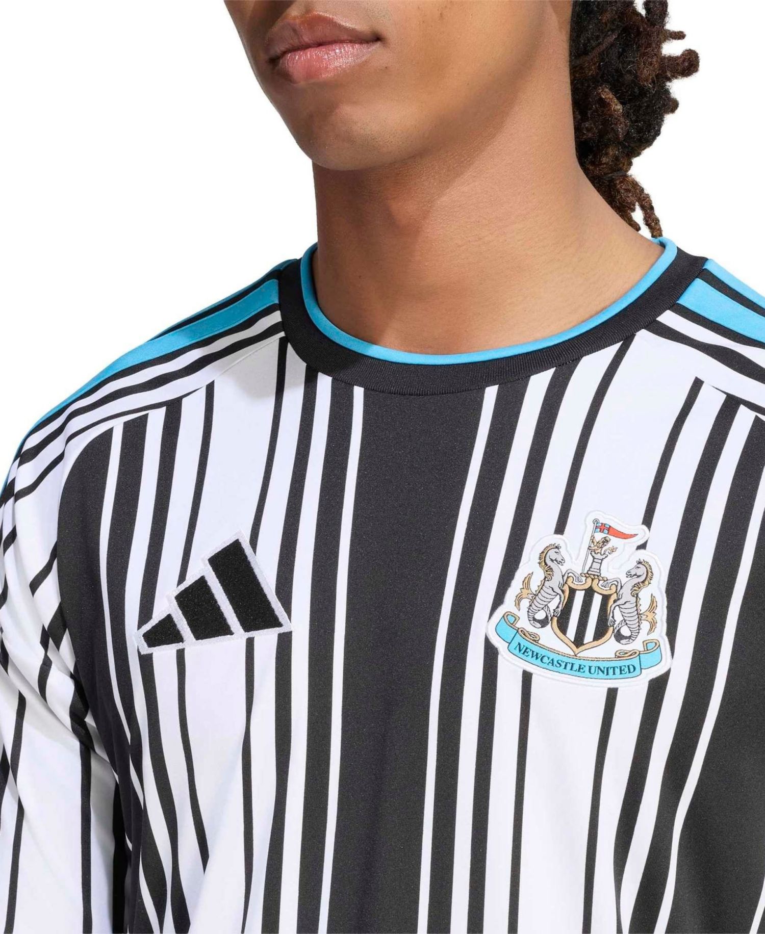Men's White Newcastle United 2026/27 Home Replica Long Sleeve Jersey