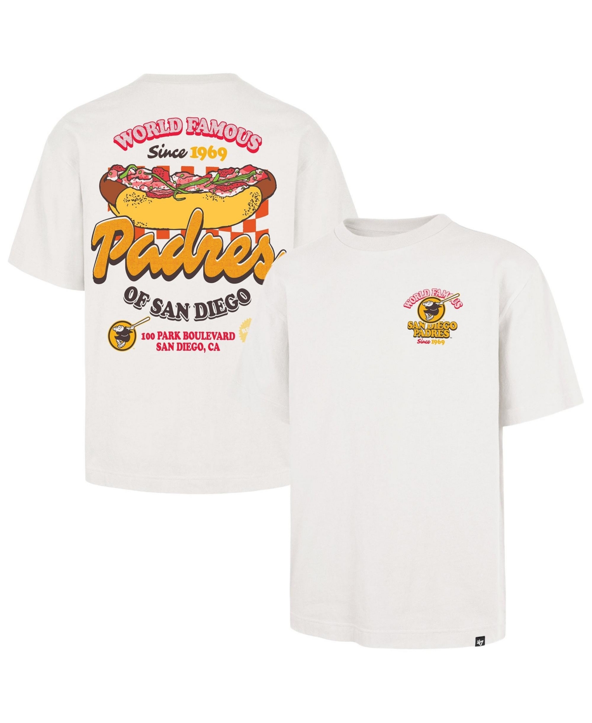 '47 Brand Men's Cream San Diego Padres Glizzy T-Shirt - Cream