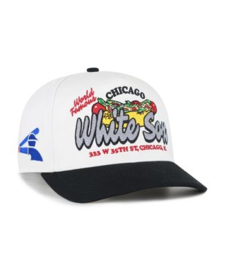 Men's '47 White/Black Chicago White Sox Glizzy Collection Hitch Adjustable Hat